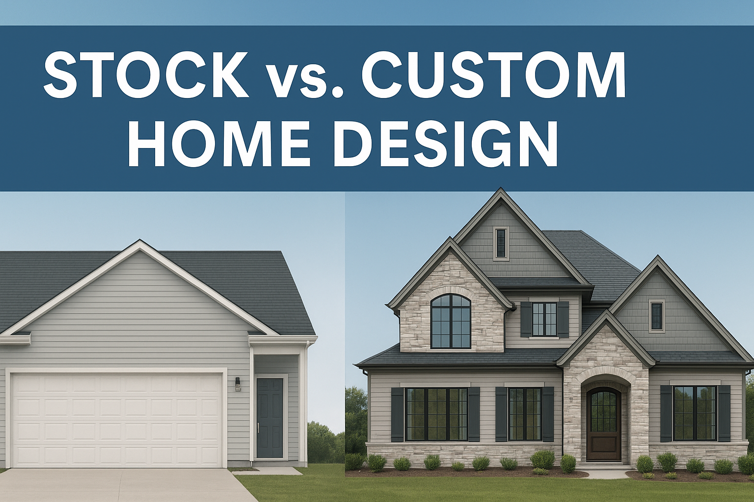 Custom Home Design vs. Stock Plans: What Every Homeowner Should Know