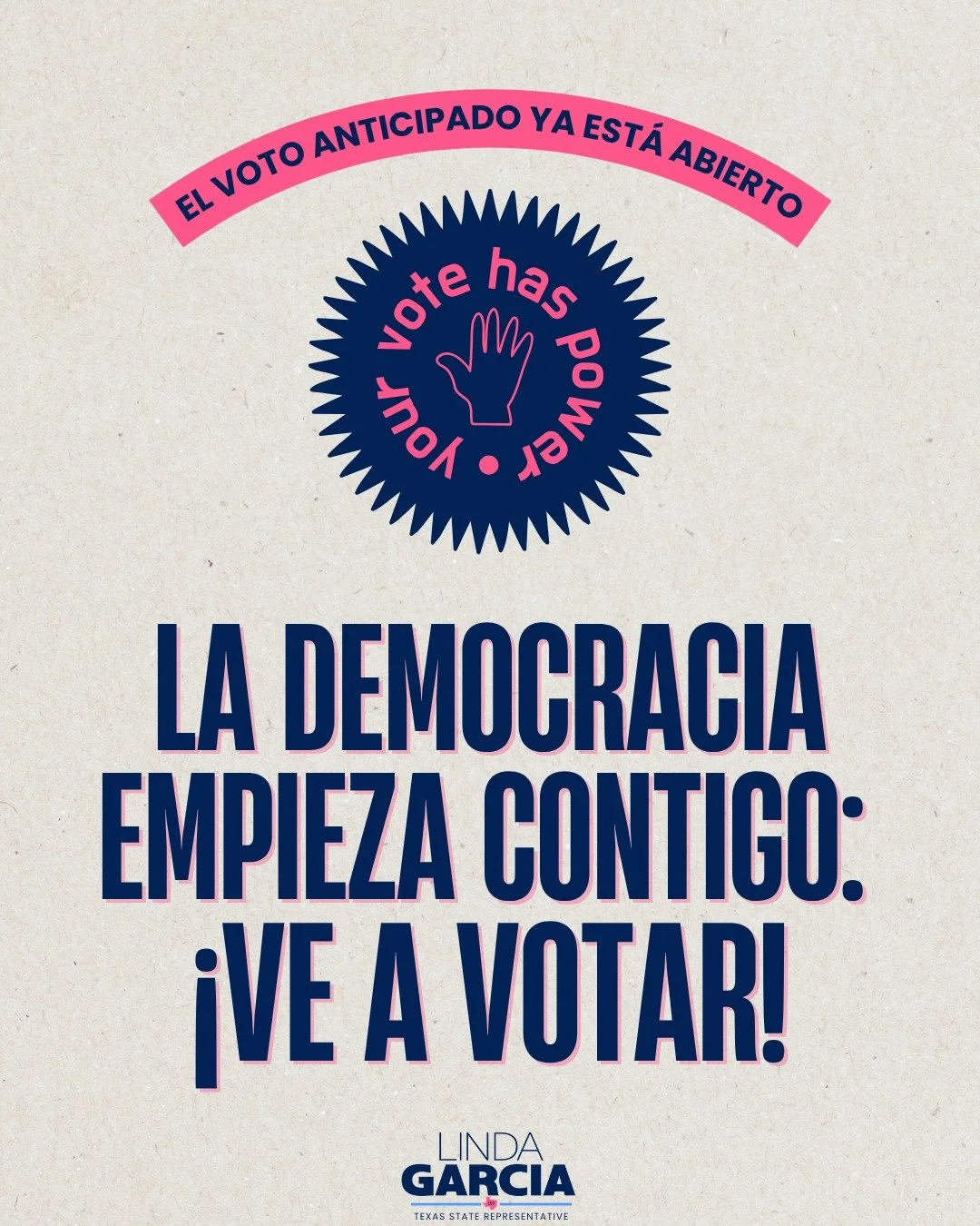 🗳️ ¡La democracia empieza contigo!
Tu voto es tu voz, y la votación anticipada ya está en marcha. Haz planes, llévate a un amigo y ve a las urnas para que se oiga tu voz. Cada voto cuenta, cada votante es importante.
_____
