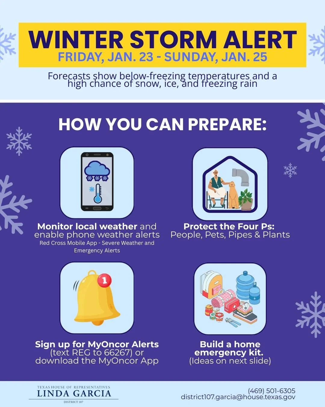 Winter weather is headed our way this weekend. Please take time to prepare, stay off roads if conditions become dangerous, and follow safety guidance to protect your household. Your safety comes first.

Here&rsquo;s how to stay safe and warm:

🔥 NAT