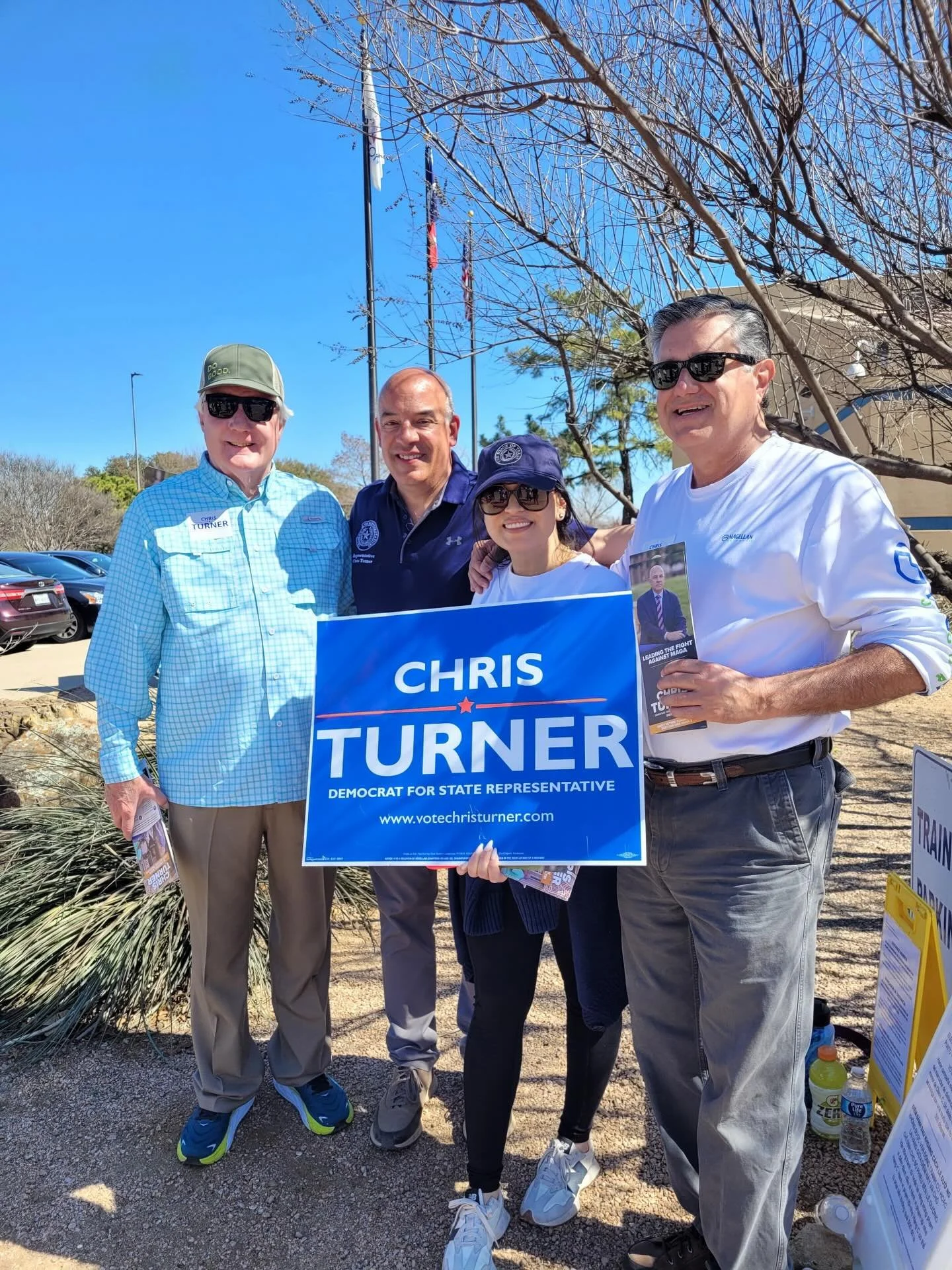 With my colleagues in House District 101 today, supporting a leader we can&rsquo;t afford to lose. Chairman @chrisgturner&rsquo;s experience is a foundation families across Texas count on.