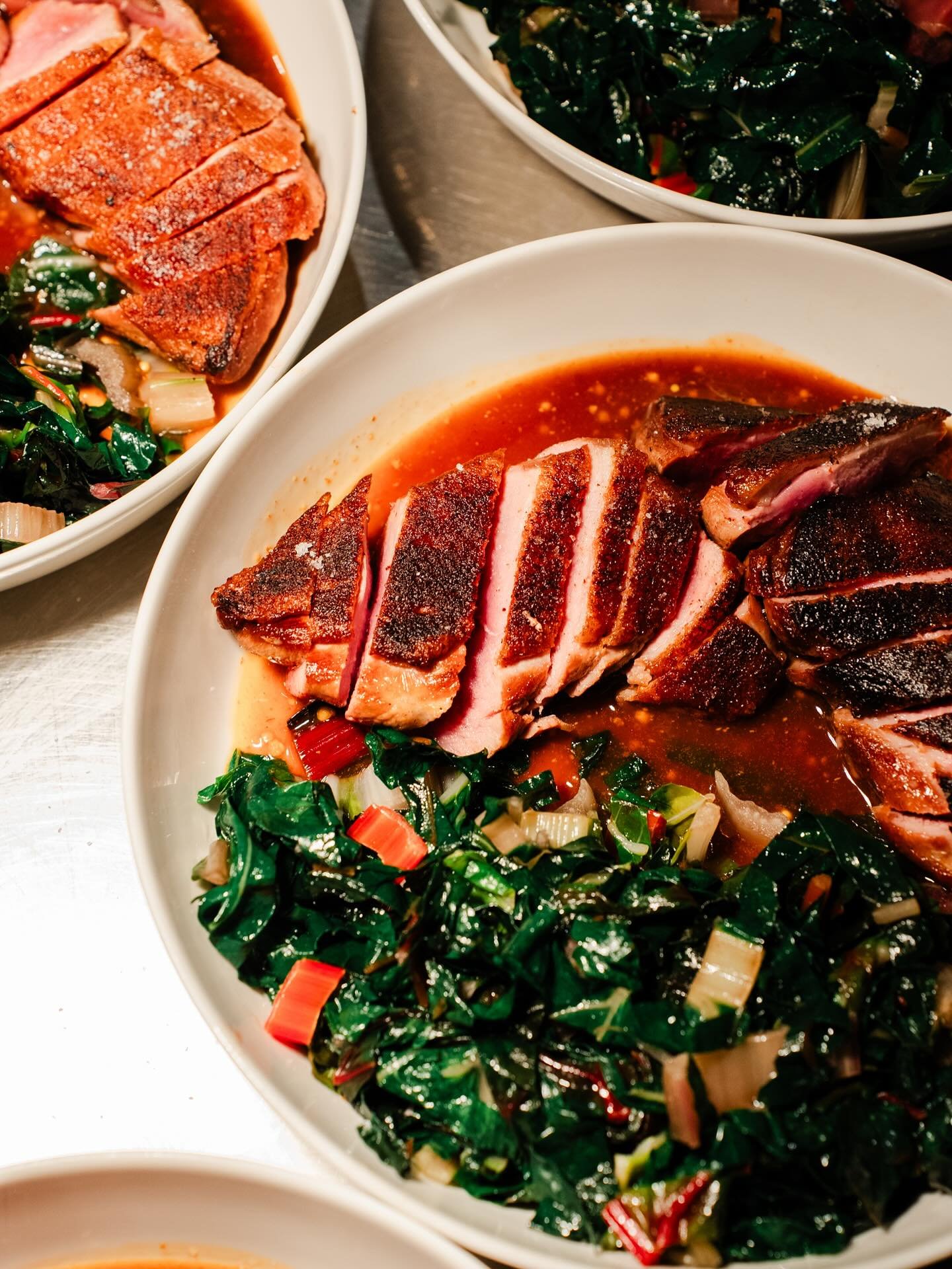 Private dining with @frontsidefoodandwine 🍷