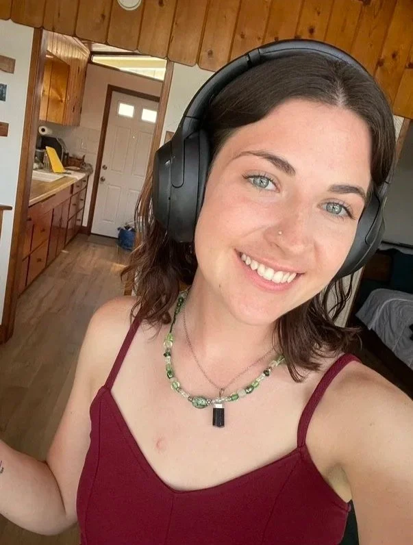 Dancing around the apartment with my headphones.