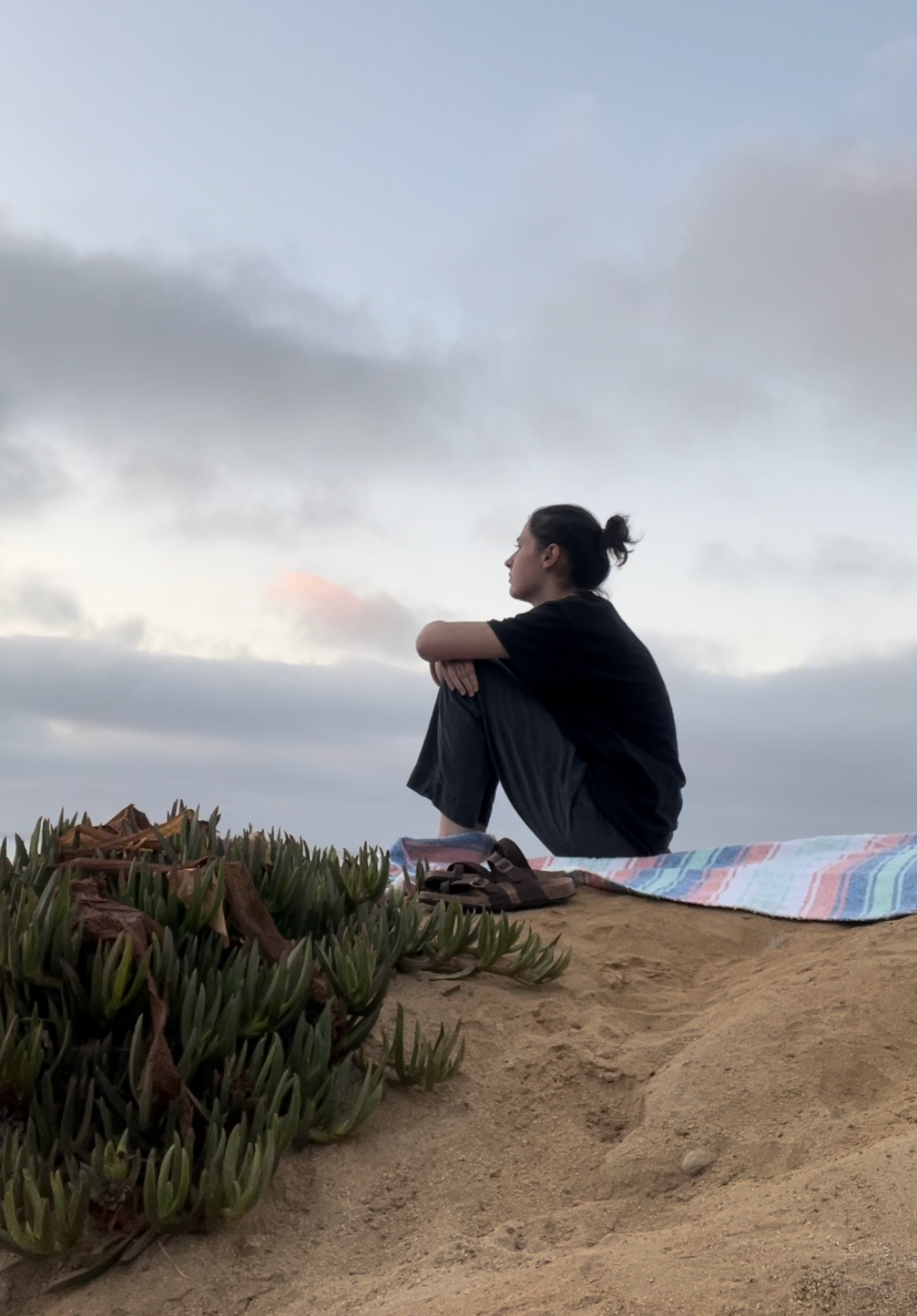 I spent many days just looking out over the ocean and writing.