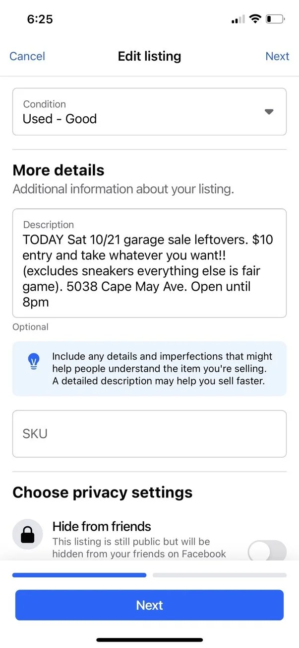 I was getting desperate. As much as I sold I still had SO MUCH STUFF.