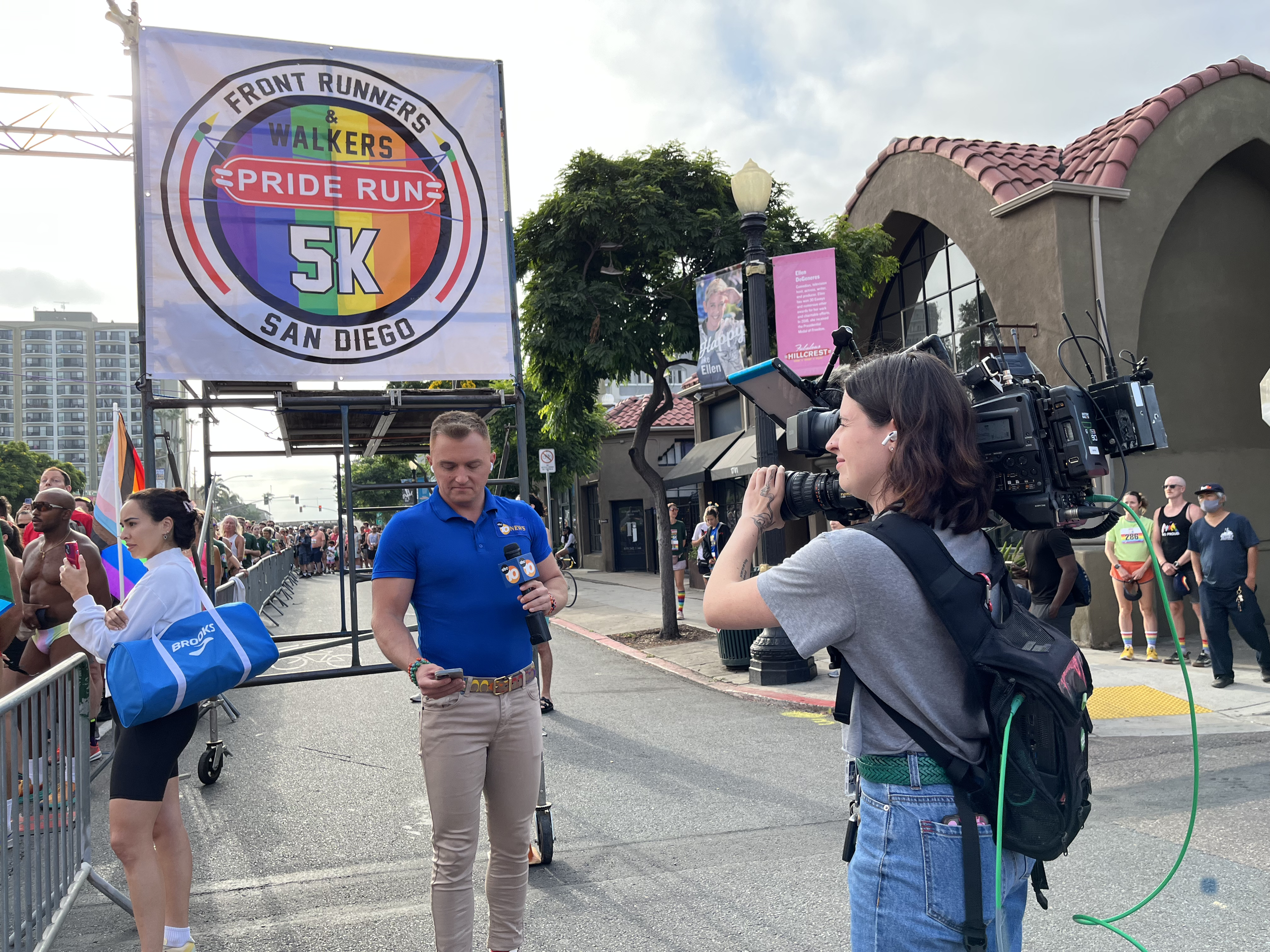 Fun fact: I was working the day of Pride so I had to wake up at 3:30am to go film with my reporter 😴