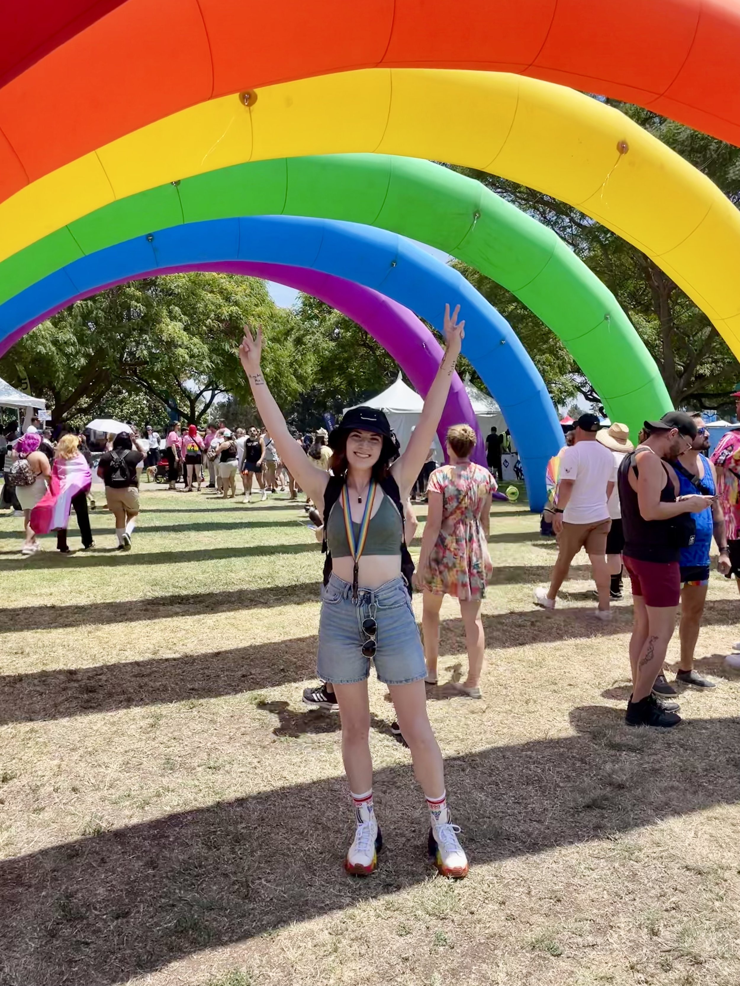 Thriving under the rainbow arch!