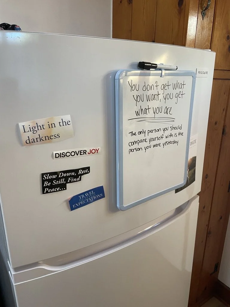 My own inspirational fridge.