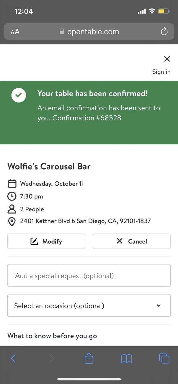 Reservation made! So hype for a carousel bar.