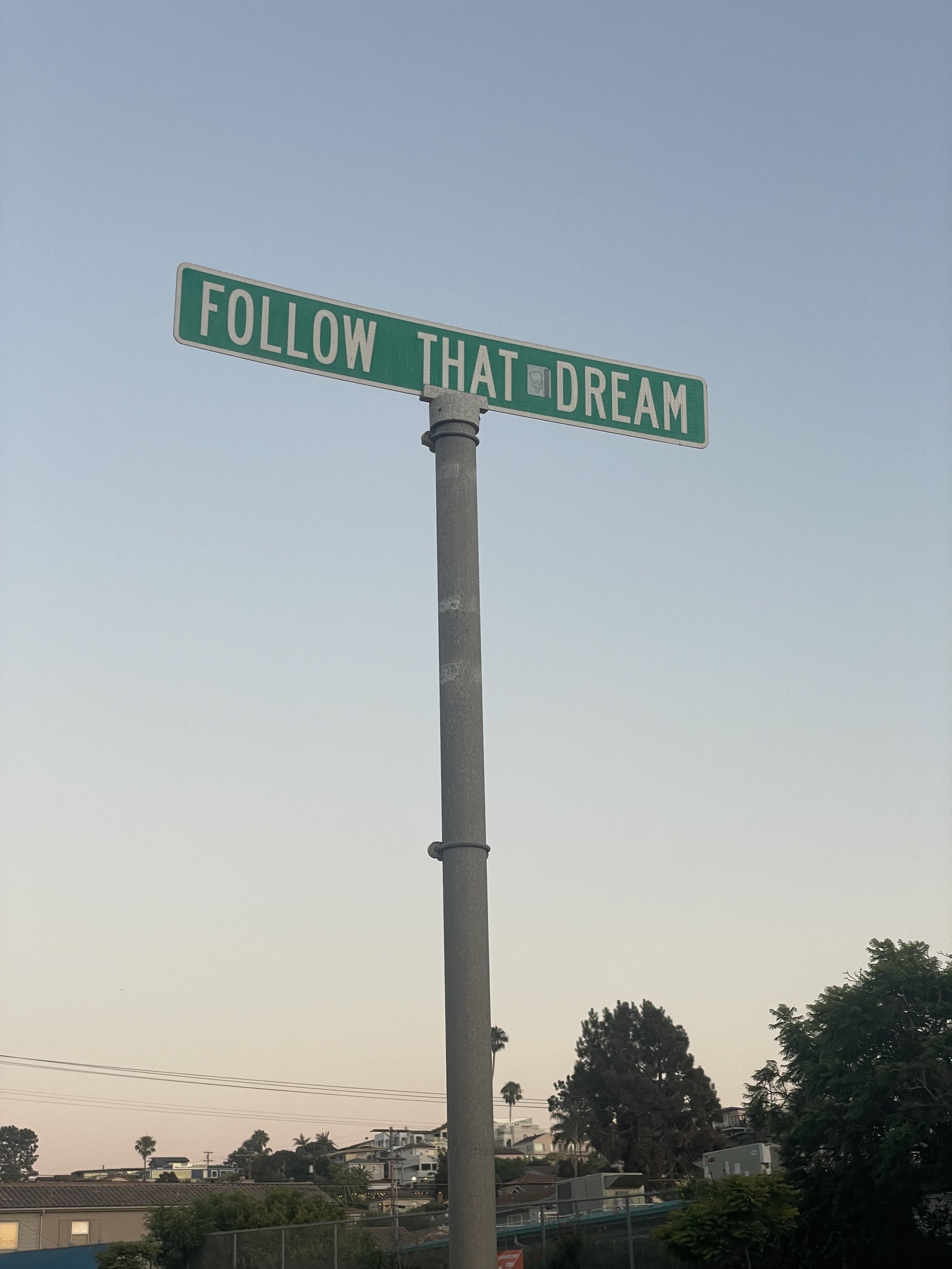 I found this sign one day while walking around my neighborhood!