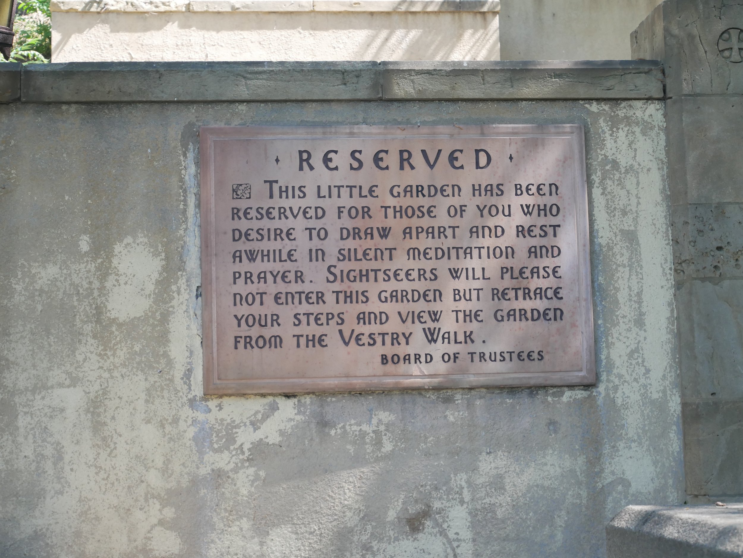 Time to meditate in the secret garden ...