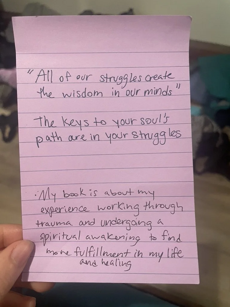 One of my own dreams was writing a book. I was already planning it all out as all of this was happening!