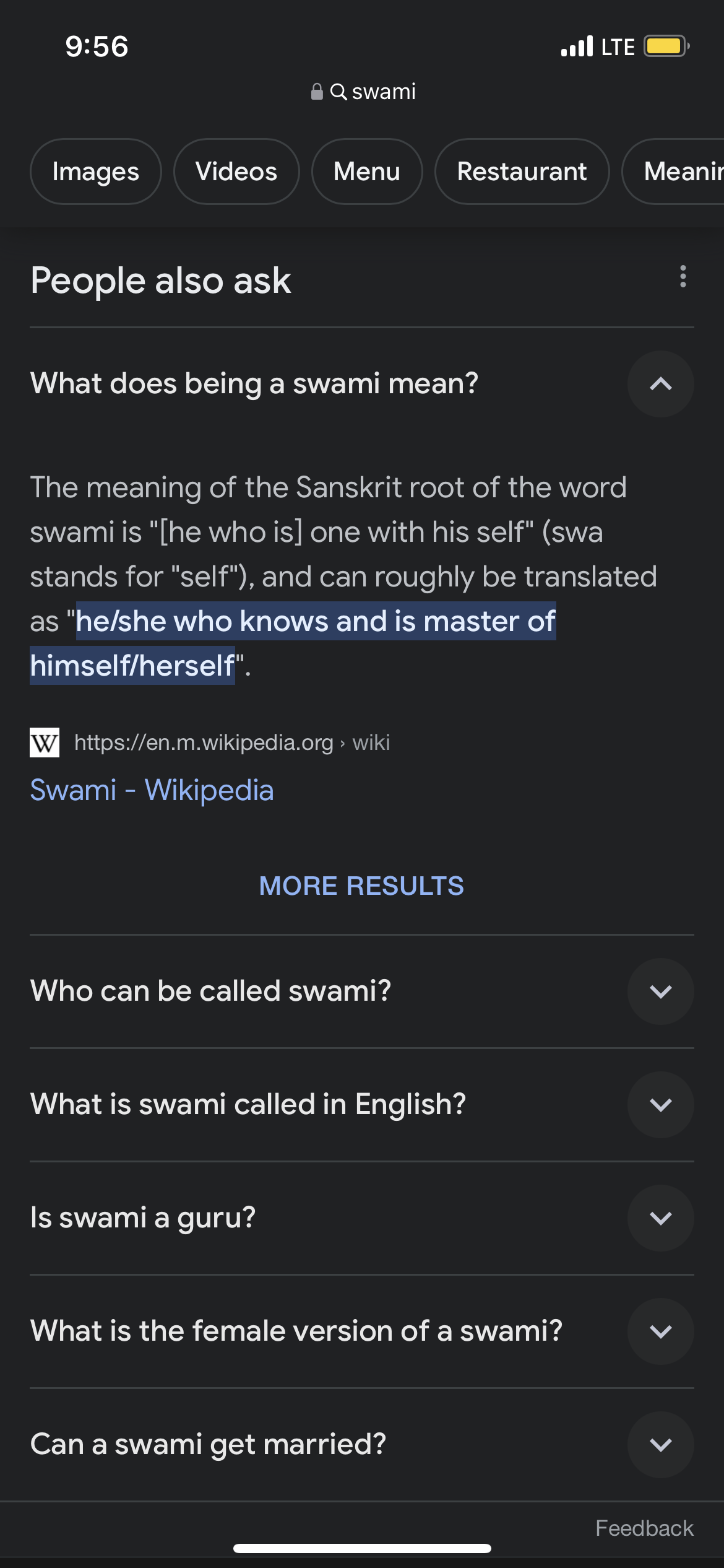 The cafe we stopped at was called Swami's. I googled what a swami is and it felt like a little encouragement.