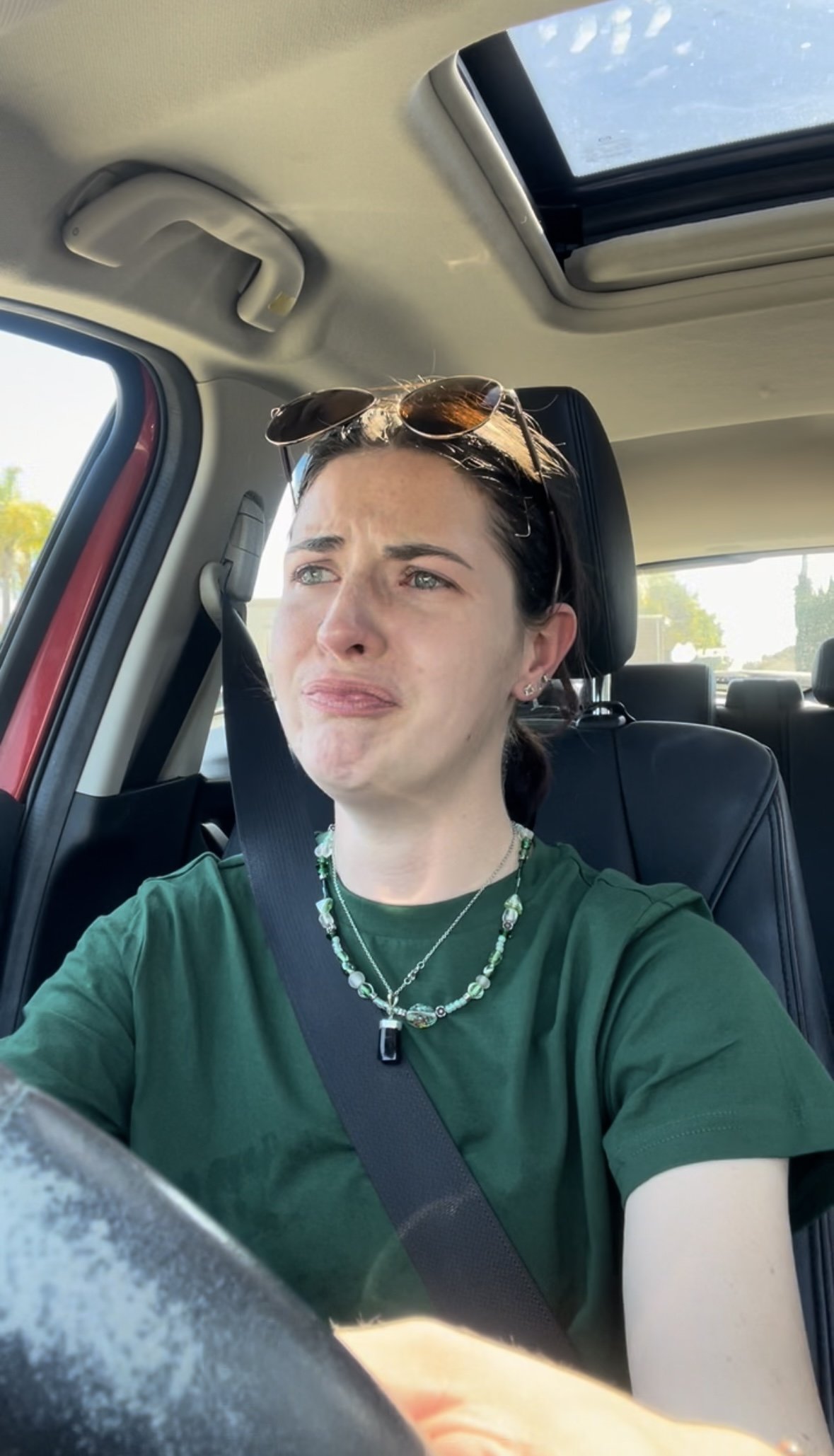 In that moment I cried so much and instantly questioned everything. And I filmed it. I have like a 15 minute video of me sobbing in my car. Some people might think that's weird, but I recorded this moment because even though it felt like everything w