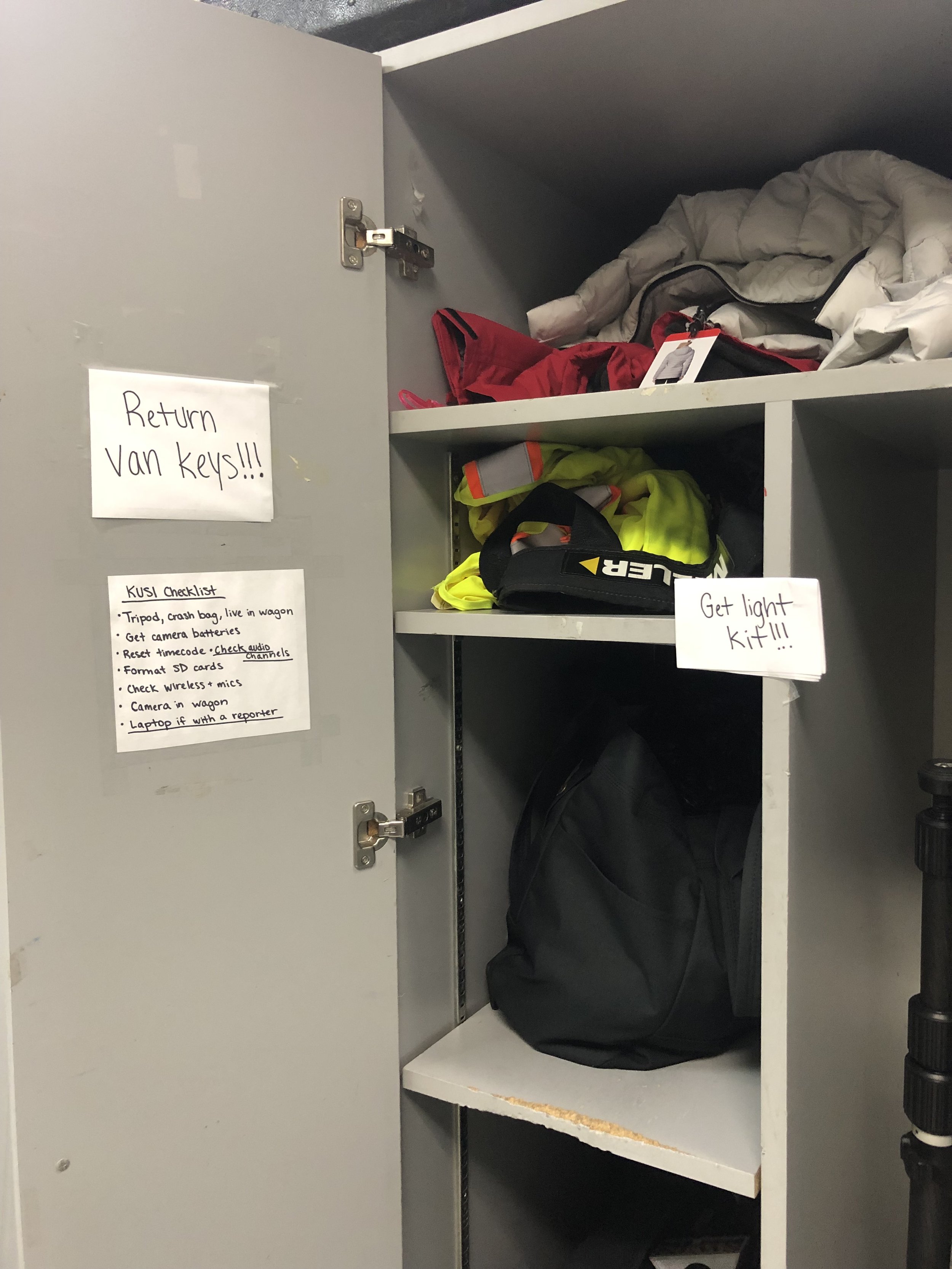 My locker! Complete with a million visual reminders because my adhd brain can be very forgetful sometimes 🤣