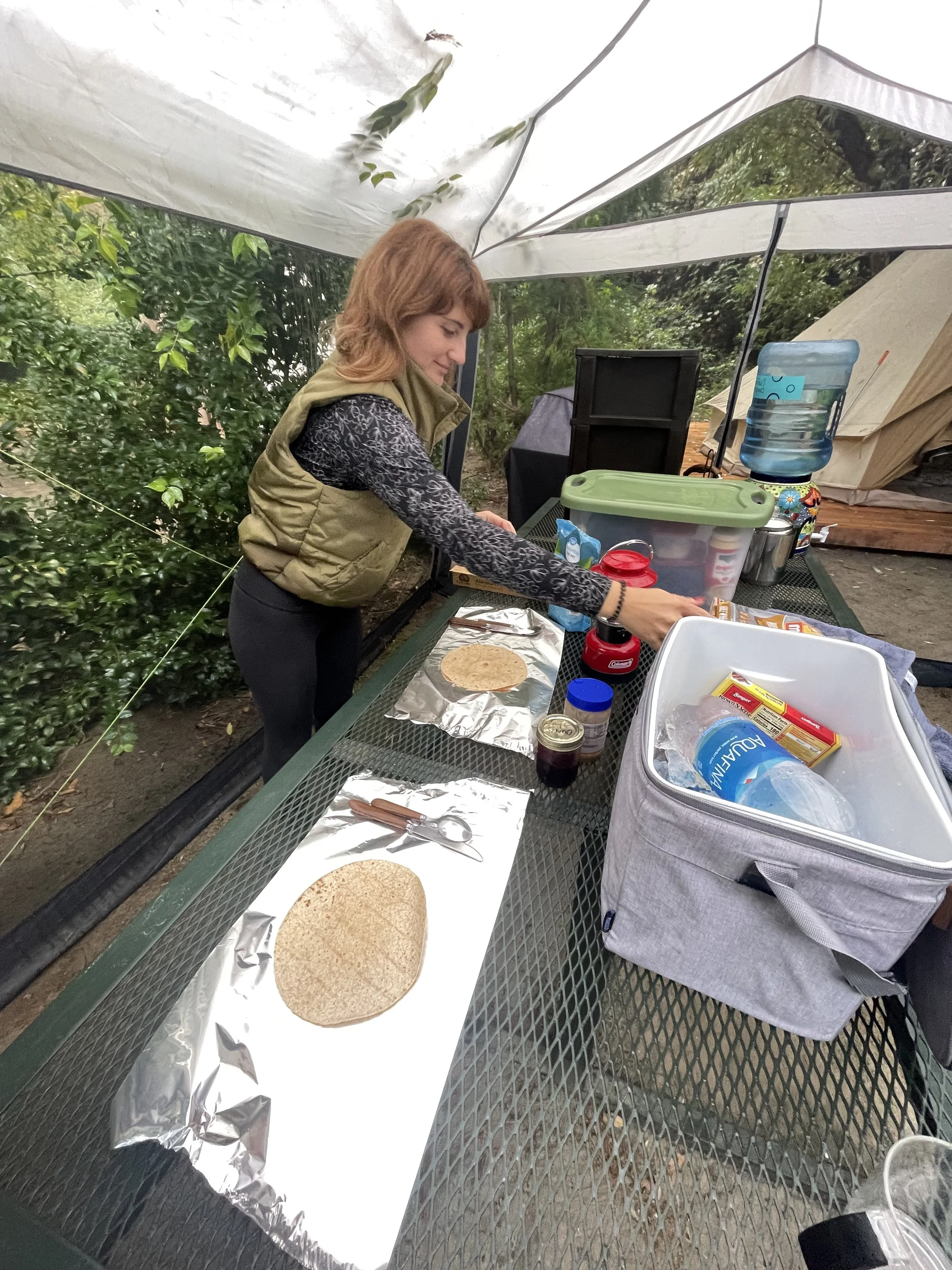 Time to eat and head into the park!