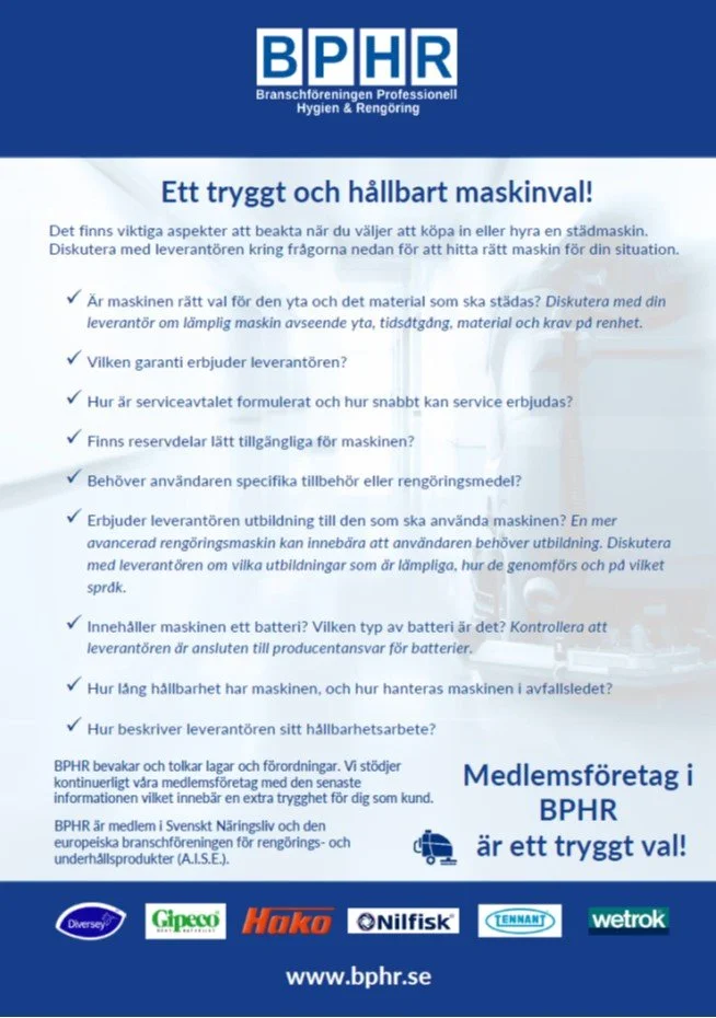 Ett tryggt och hållbart maskinval