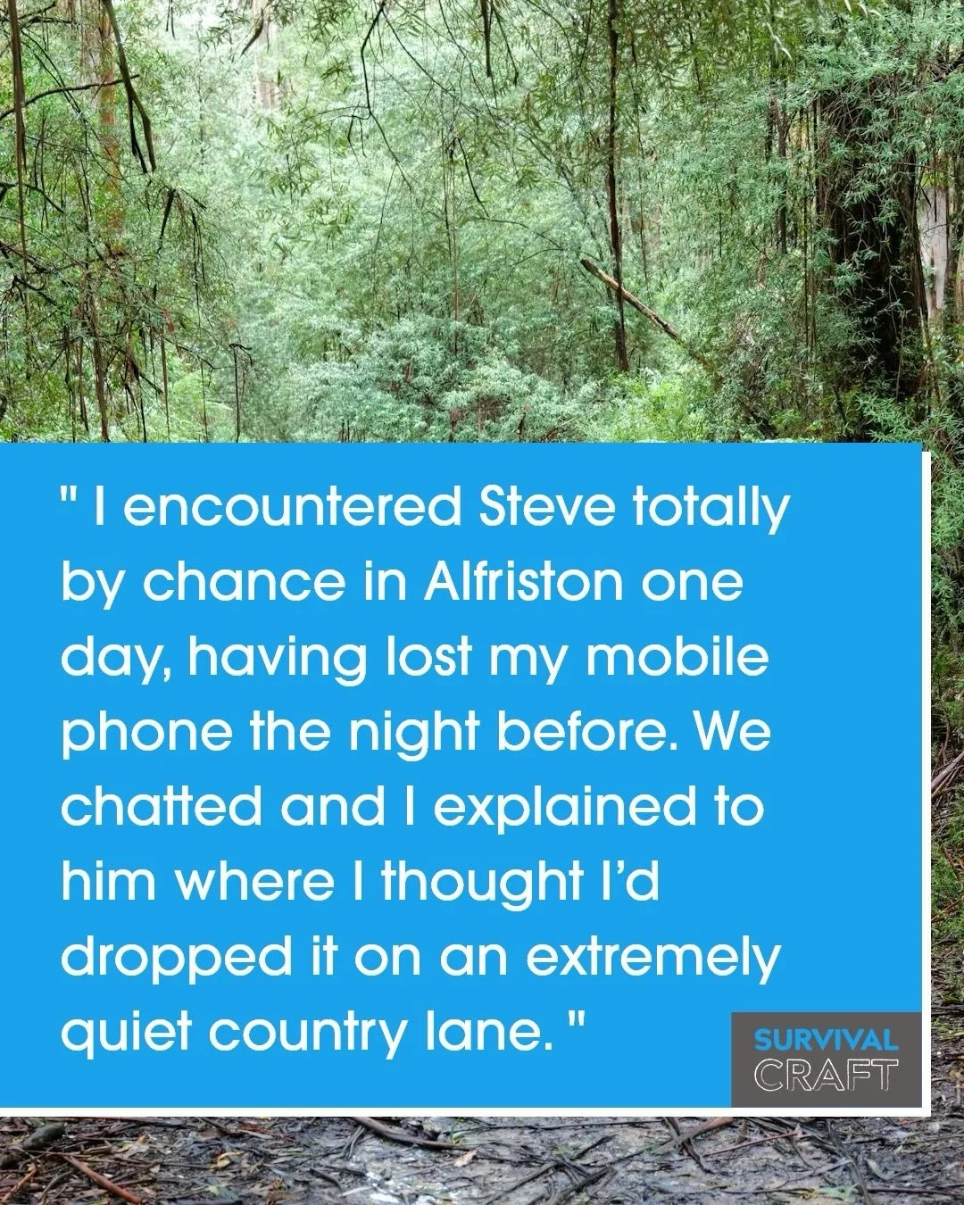 A happy ending! Survival skills can come in handy in all sorts of situations, and sometimes it's simple things like putting tape on something that really help. What's your favourite "hack" or tip?

#countrywalksussex #alfriston #campinghack