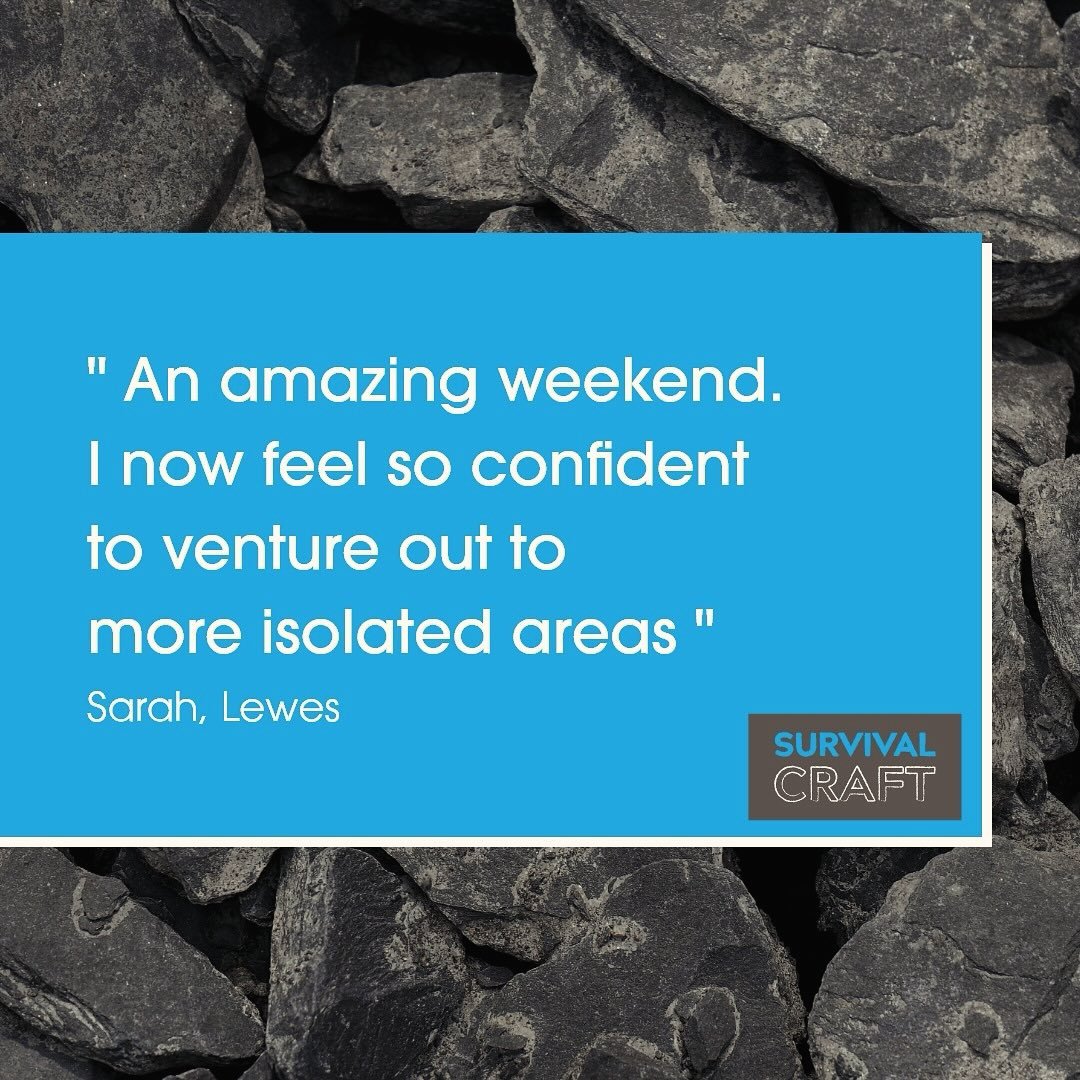 Real feedback from our first workshop&hellip; 

SurvivalCraft is all about helping outdoor lovers of all levels learn practical and simple outdoor-survival principles. Helping to build confidence outdoors, leaving you feeling ready for any adventure 