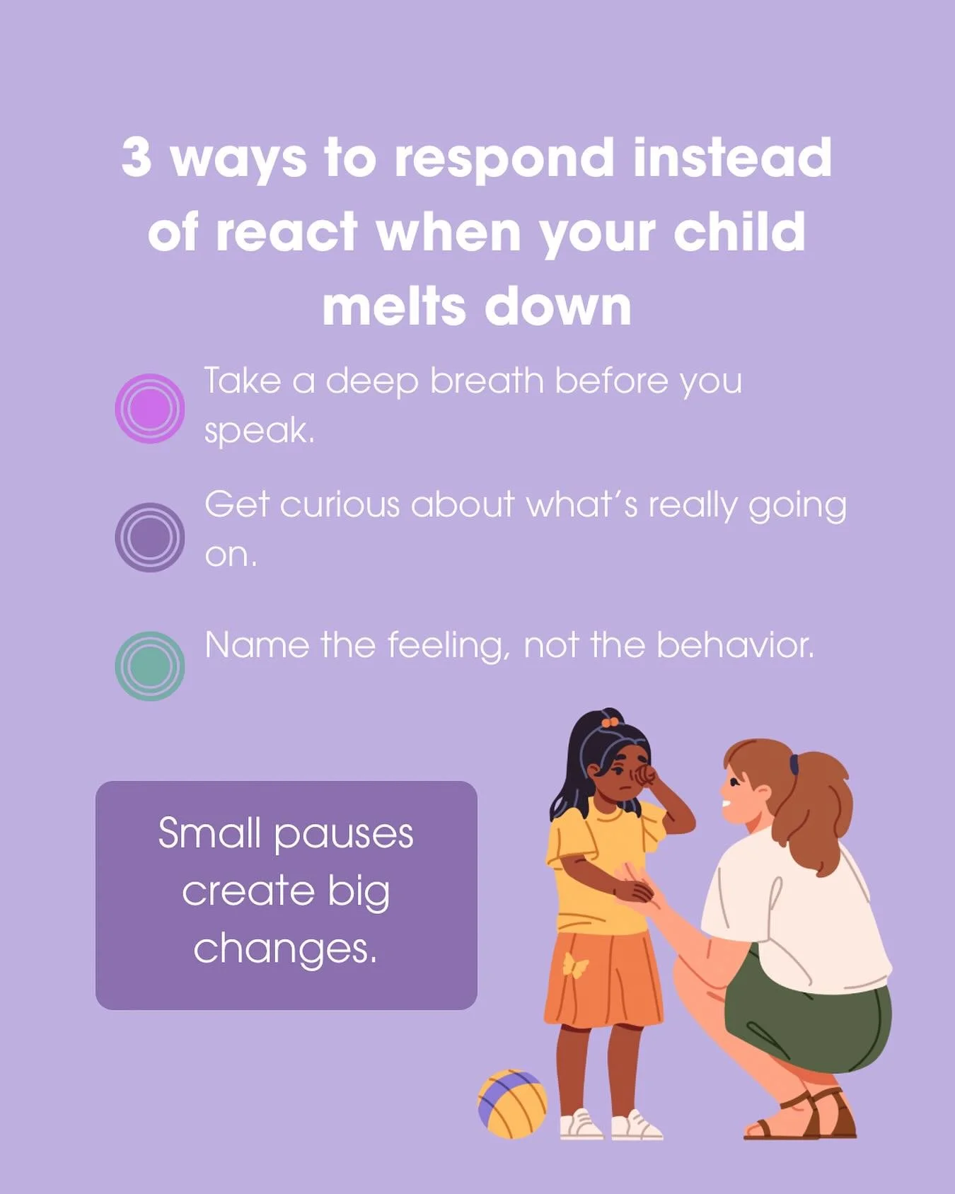 We&rsquo;ve all been there, your child is crying, yelling, or refusing to listen, and your patience feels like it&rsquo;s hanging by a thread. 

In those moments, it&rsquo;s easy to react &mdash; to raise your voice, shut down, or try to fix things f