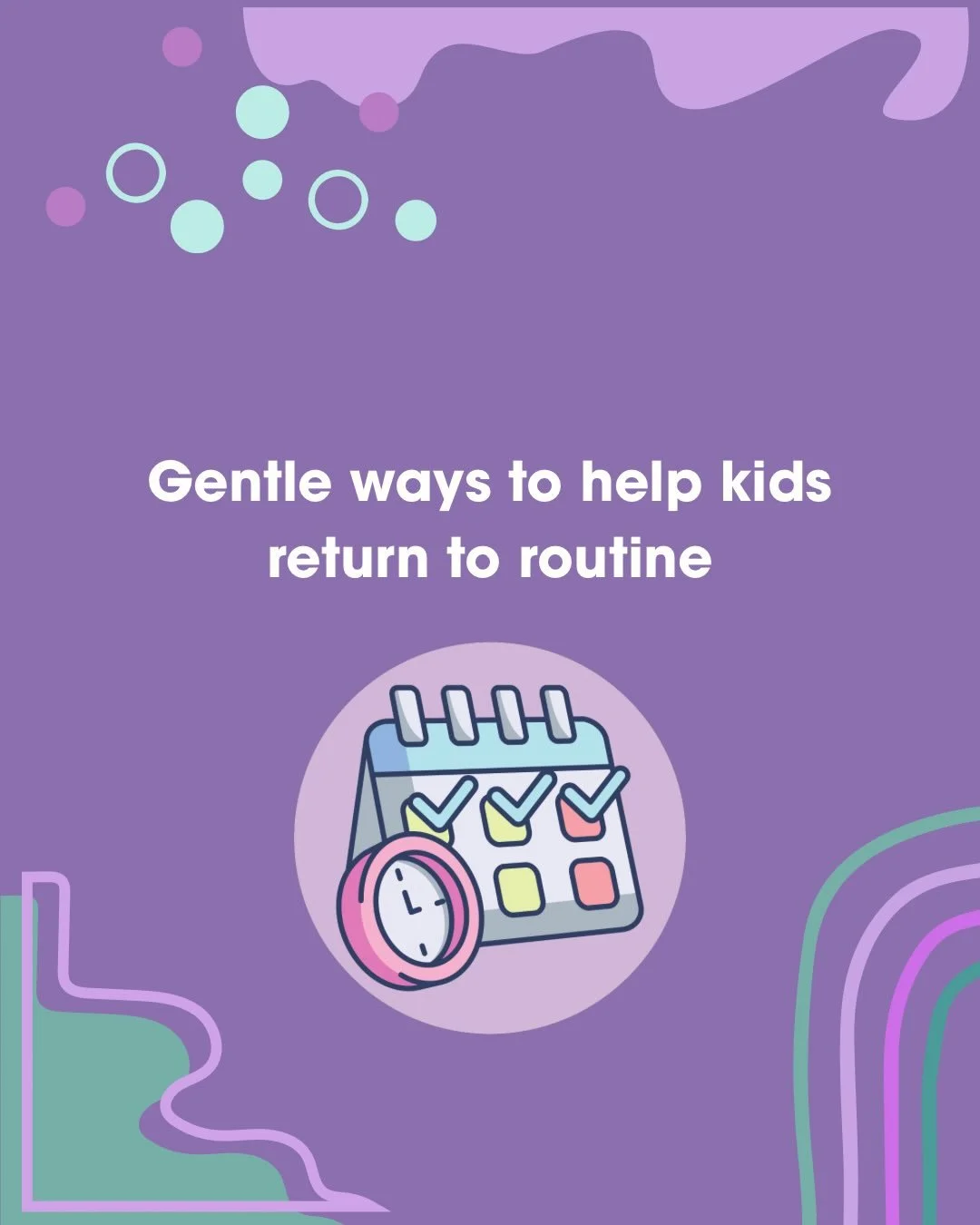 Getting back into routine can feel like a big shift after time off. For many kids, this transition brings mixed emotions: excitement, resistance, tiredness, or overwhelm, and all of that is part of adjusting.

Helping them ease back in doesn&rsquo;t 