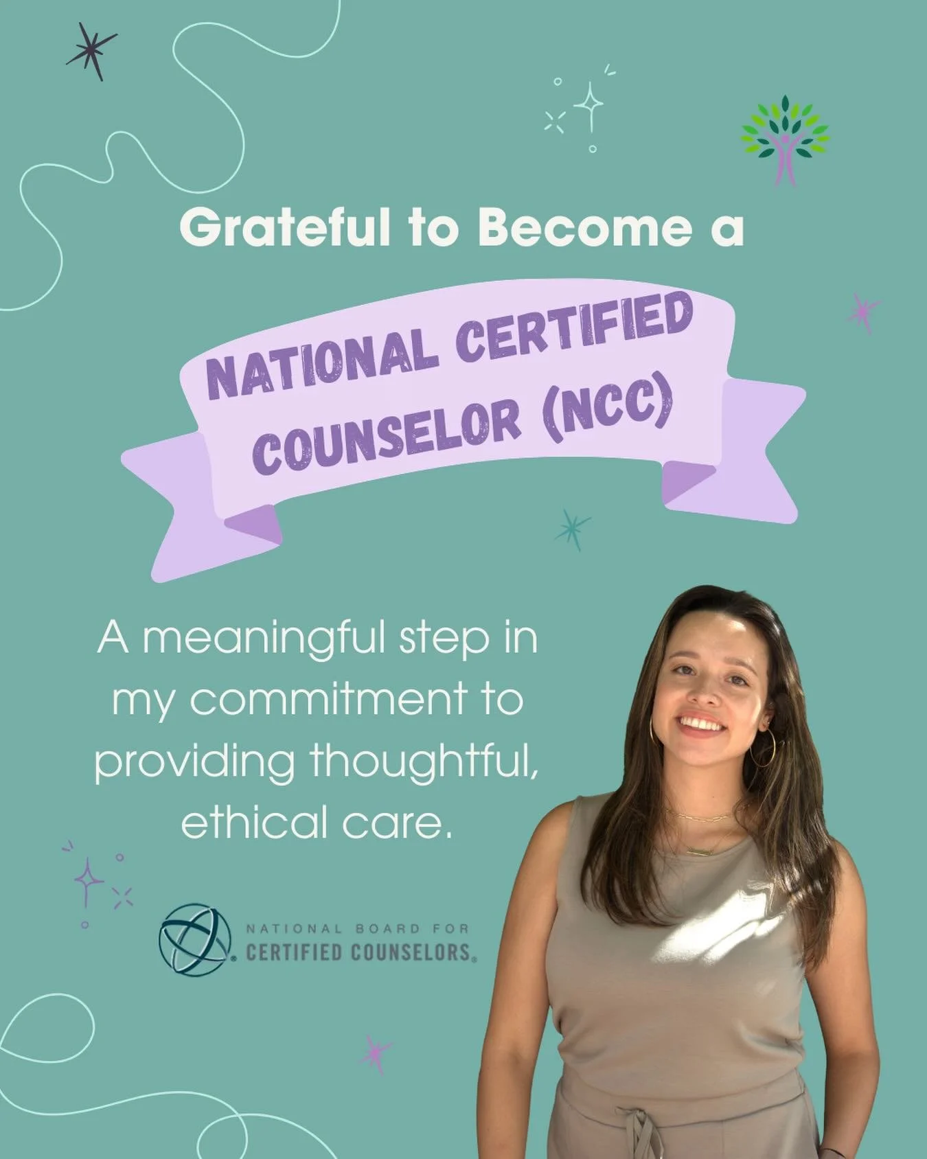 I&rsquo;m grateful to share that I&rsquo;ve officially earned the National Certified Counselor (NCC) credential through the National Board for Certified Counselors. For me, this isn&rsquo;t just about letters after my name. It represents a continued 
