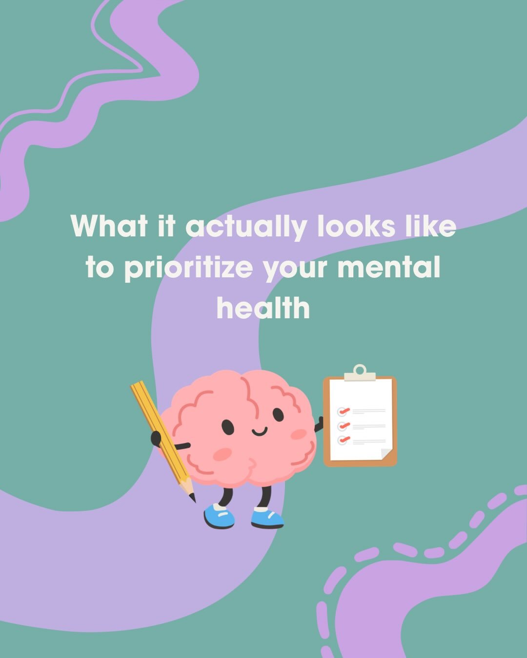 may 21:

Nobody teaches us what taking care of our mental health actually looks like day to day. It&rsquo;s not always meditation and journaling. Sometimes it&rsquo;s the hard, quiet things, saying no, asking for help, letting yourself feel something