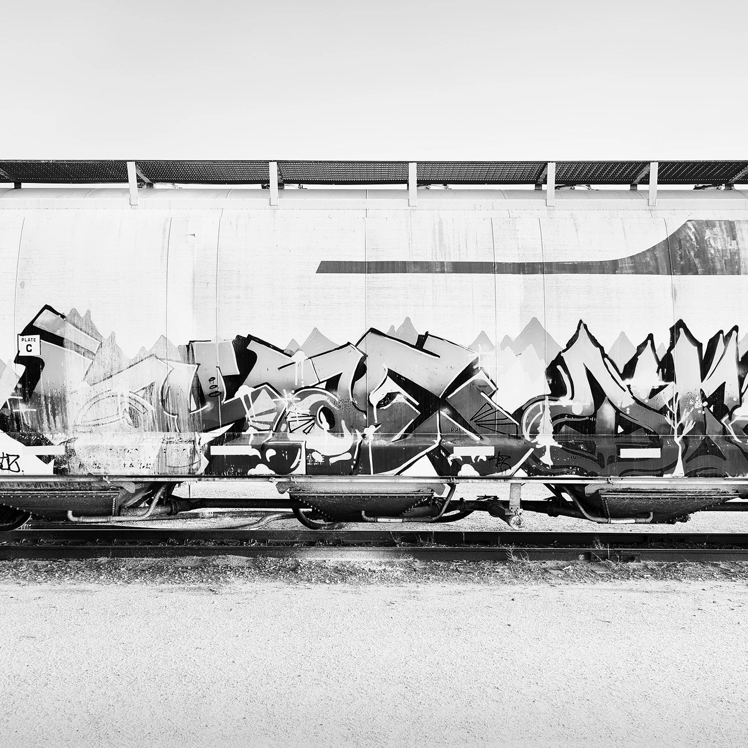 White Car and Graffiti