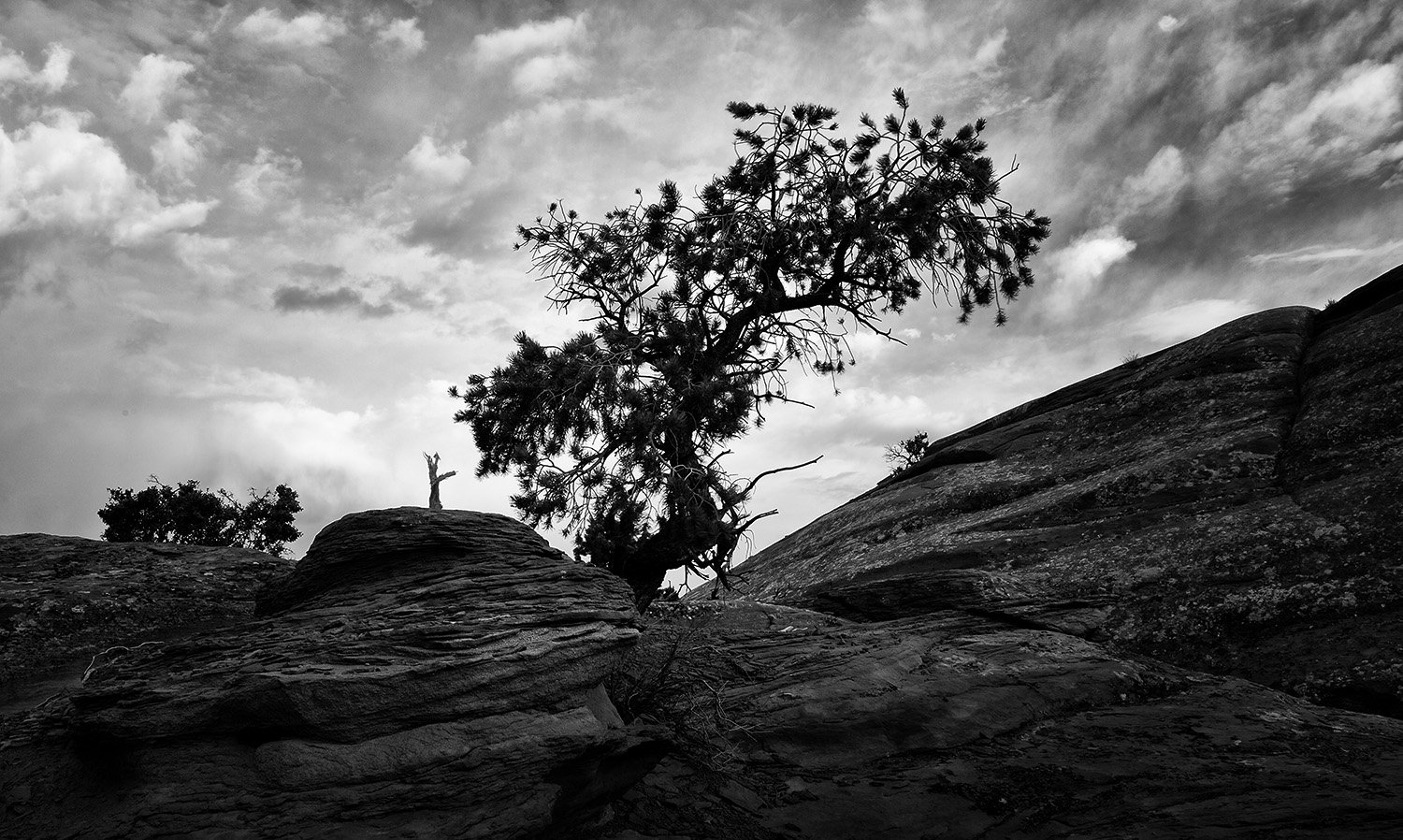 Clouds And Slickrock