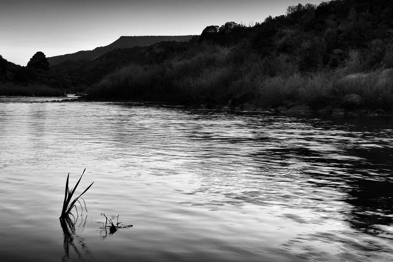 Dusk in the Canyon of the Rio Grande