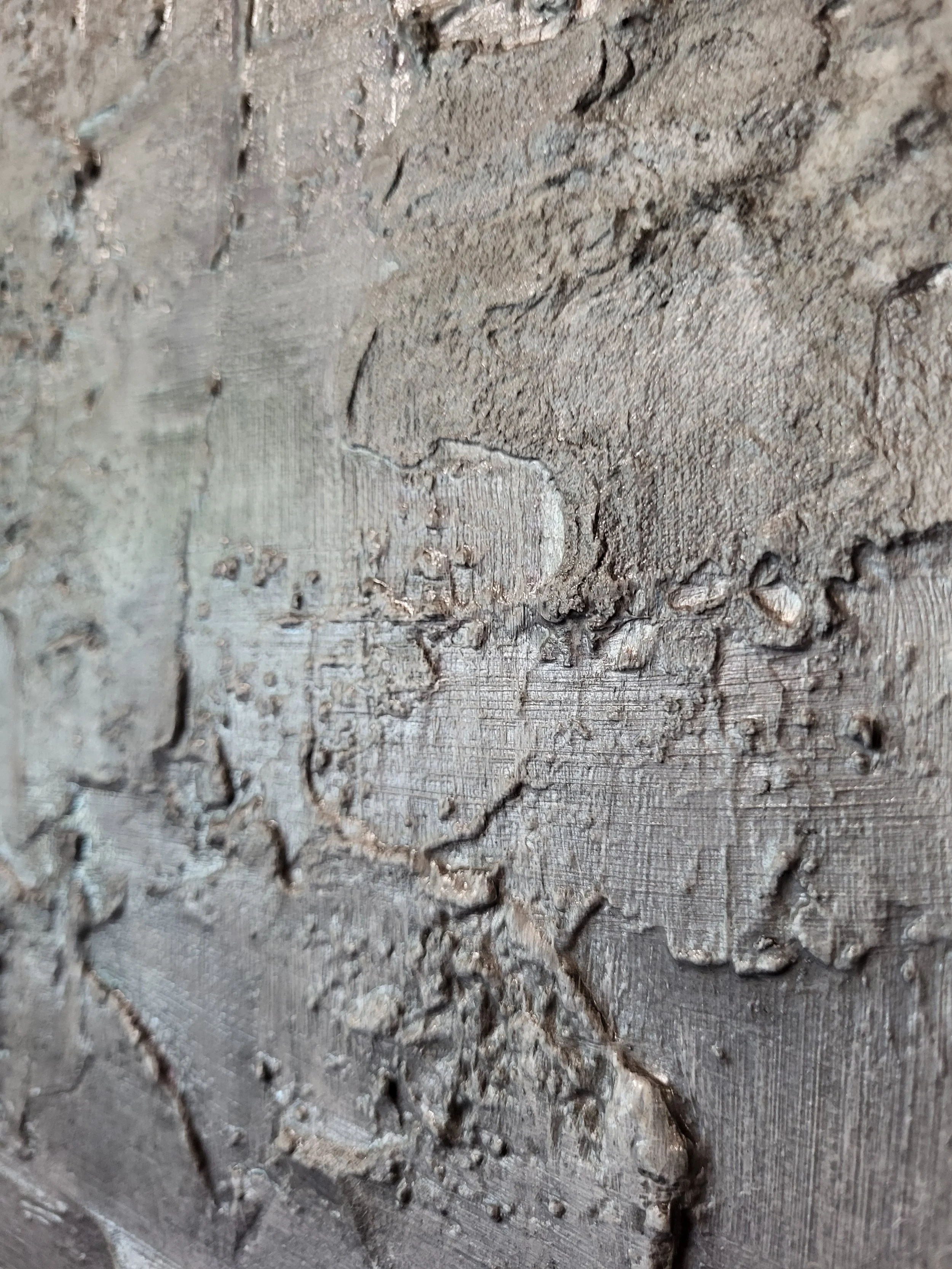 Frost – Original-Gemälde von Pia Holzinger mit haptischer Strukturpaste und Acryl auf Leinwand.