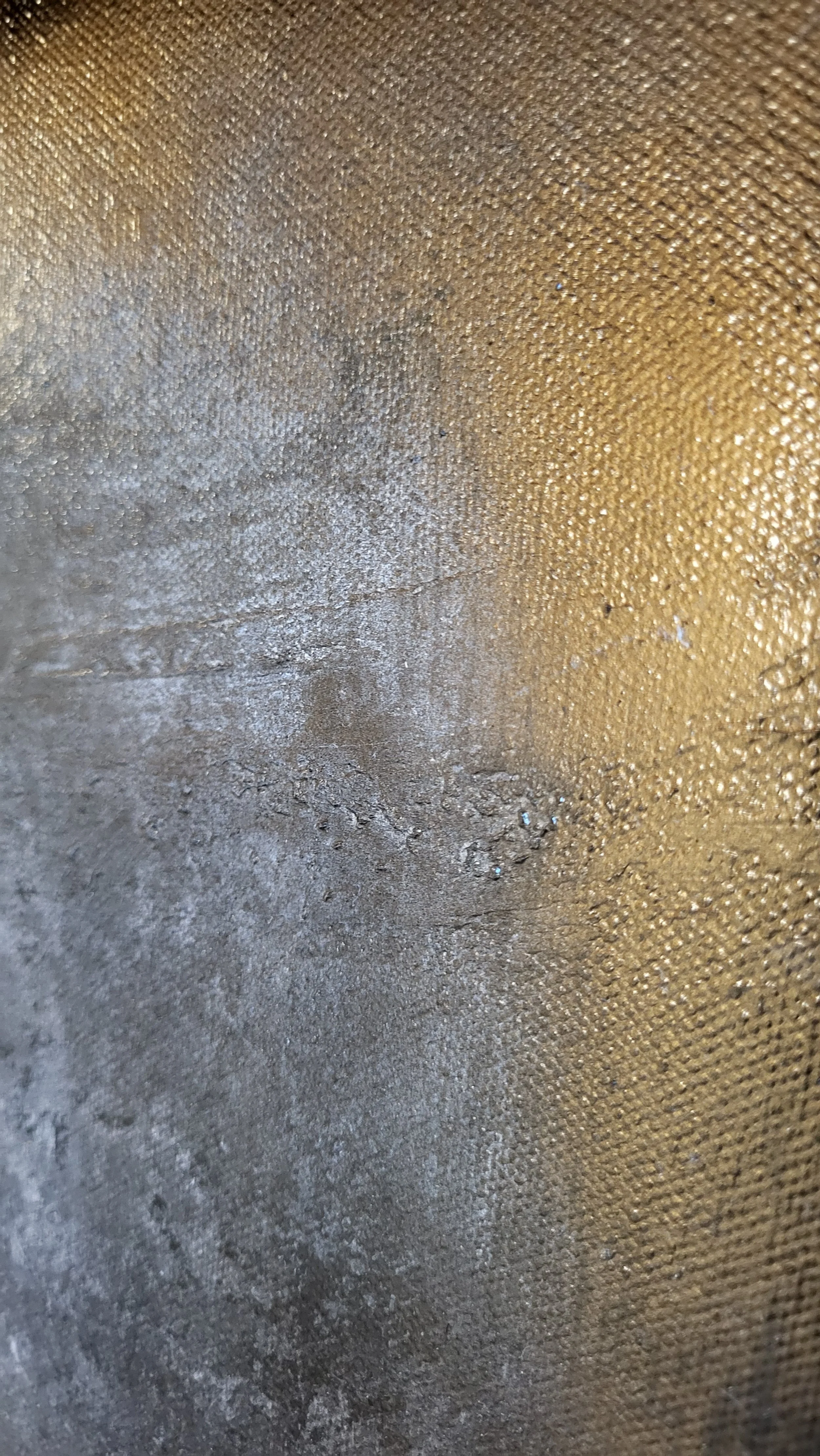 Stony – Großformatiges, quadratisches Original-Gemälde von Pia Holzinger mit steinähnlicher Strukturpaste auf Leinwand.