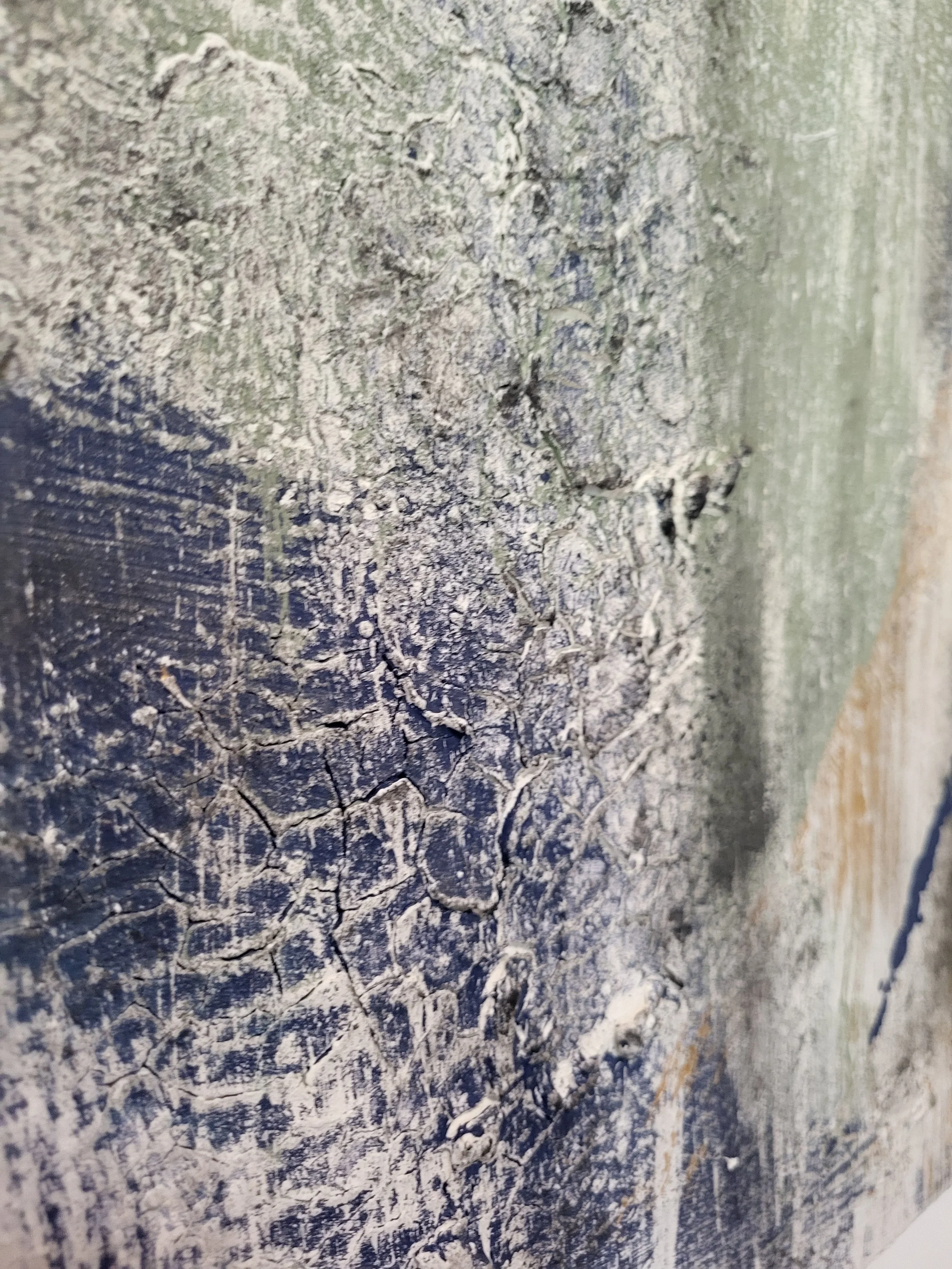 Fresh – Großformatiges Original-Gemälde von Pia Holzinger mit haptischer Strukturpaste und Acryl auf Leinwand.