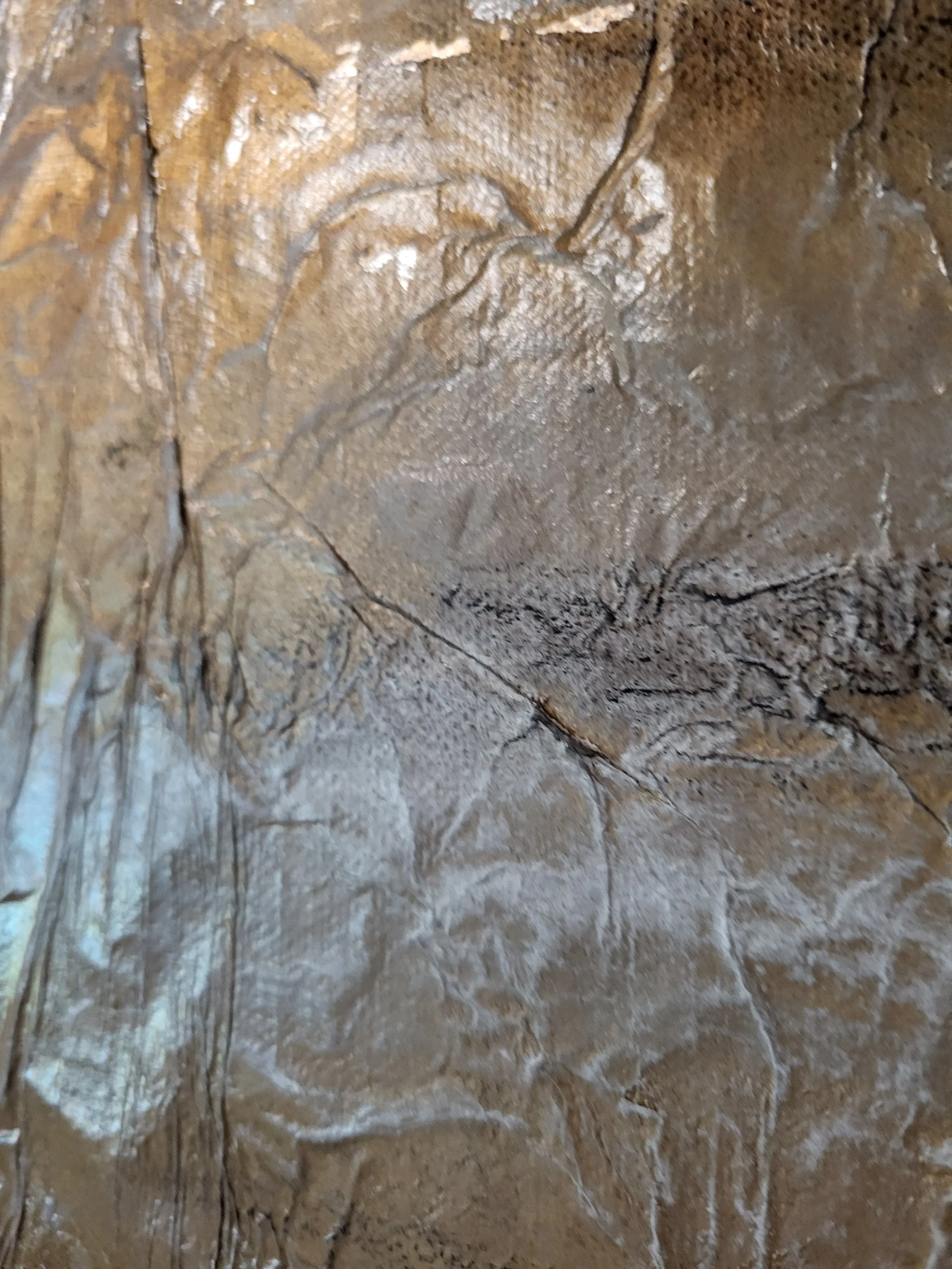 Moor – Abstraktes Original-Gemälde von Pia Holzinger mit Papiercollage, Acryl und Strukturpaste auf Leinwand.