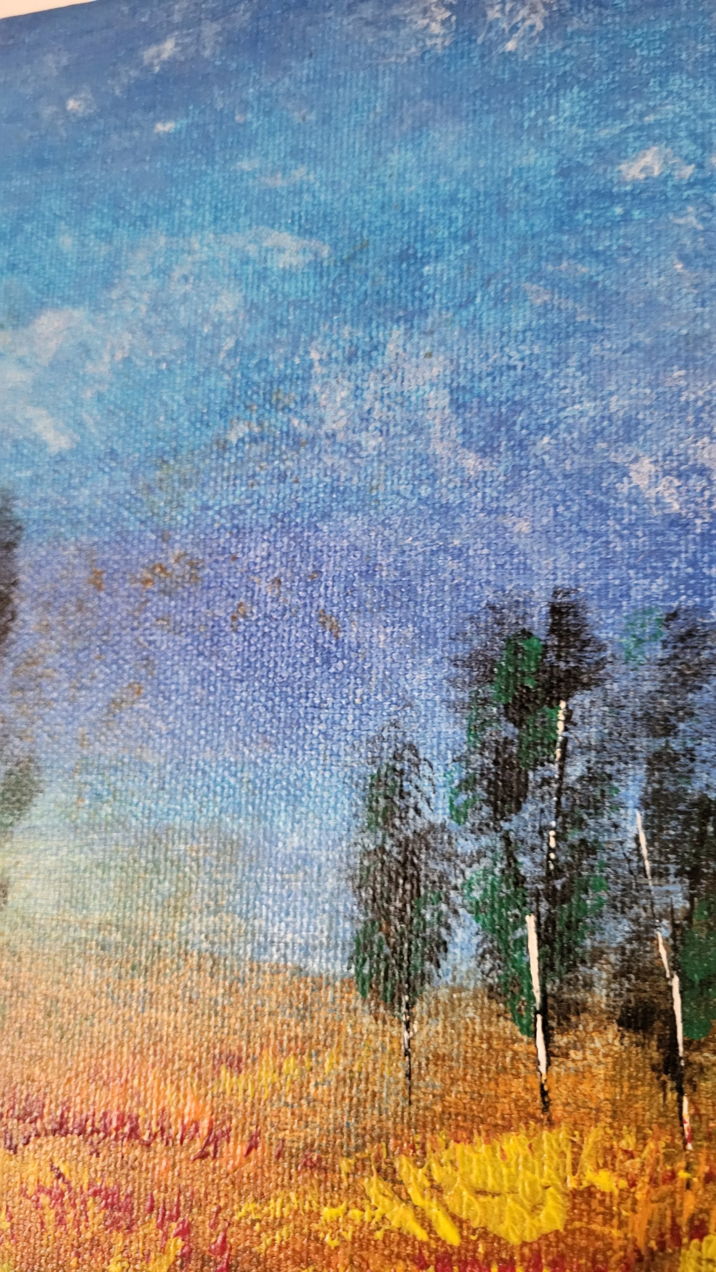 Flowers – Farbenfrohes Original-Gemälde einer Blumenwiese von Pia Holzinger, Acryl auf Leinwand.