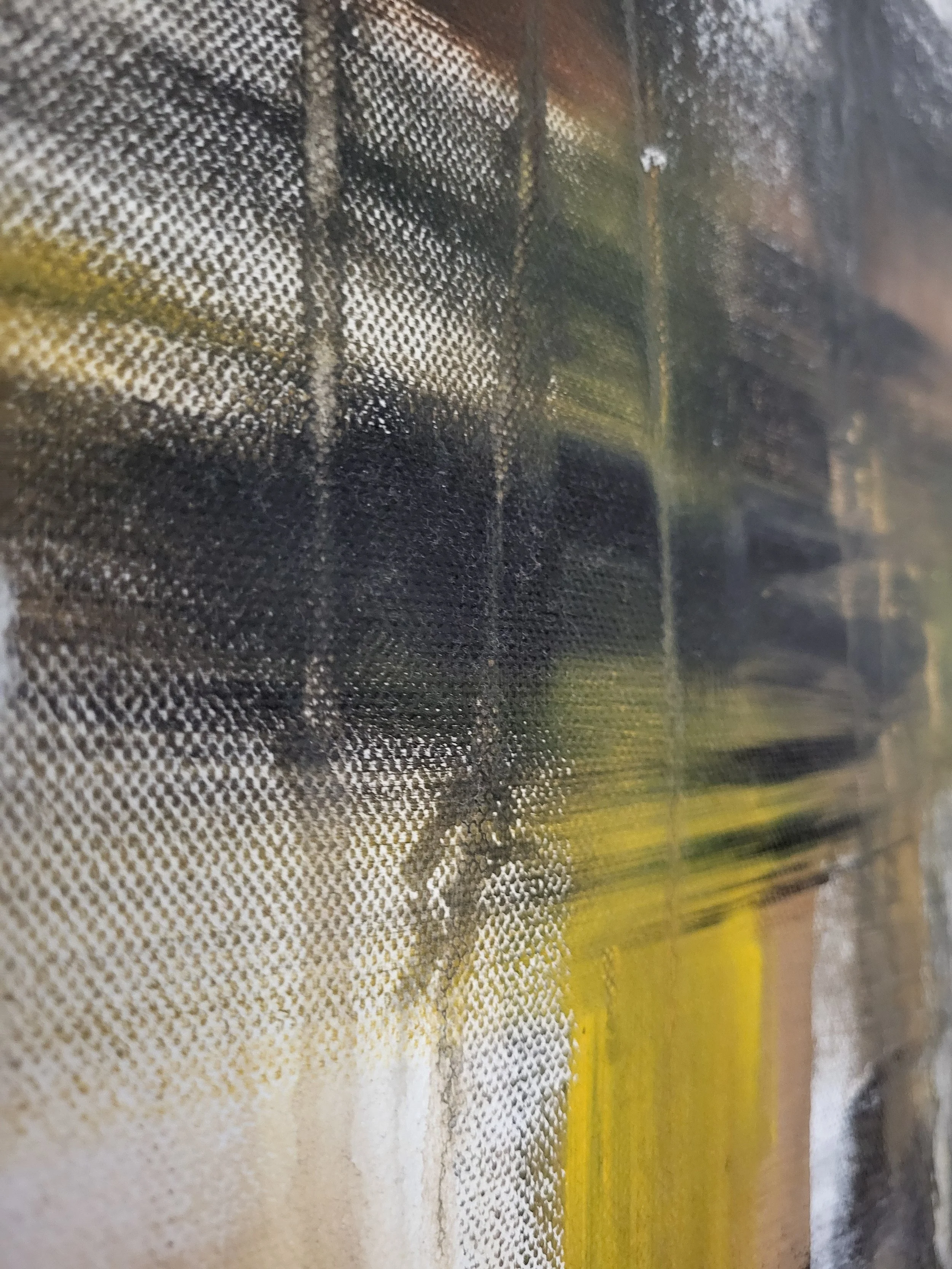 Yellow – Strahlendes Original-Gemälde von Pia Holzinger, Acryl auf Leinwand und Keilrahmen.