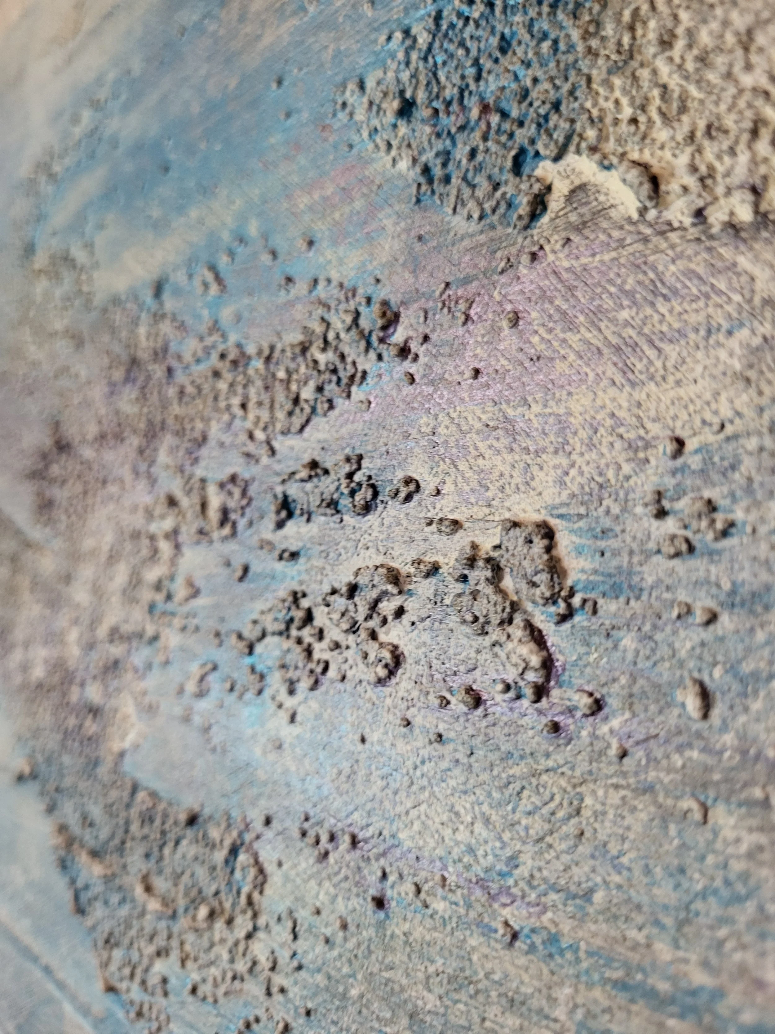 Bronze – Original-Wandbild von Pia Holzinger mit haptischer Strukturpaste und Acryl in Bronze-Optik auf Leinwand.