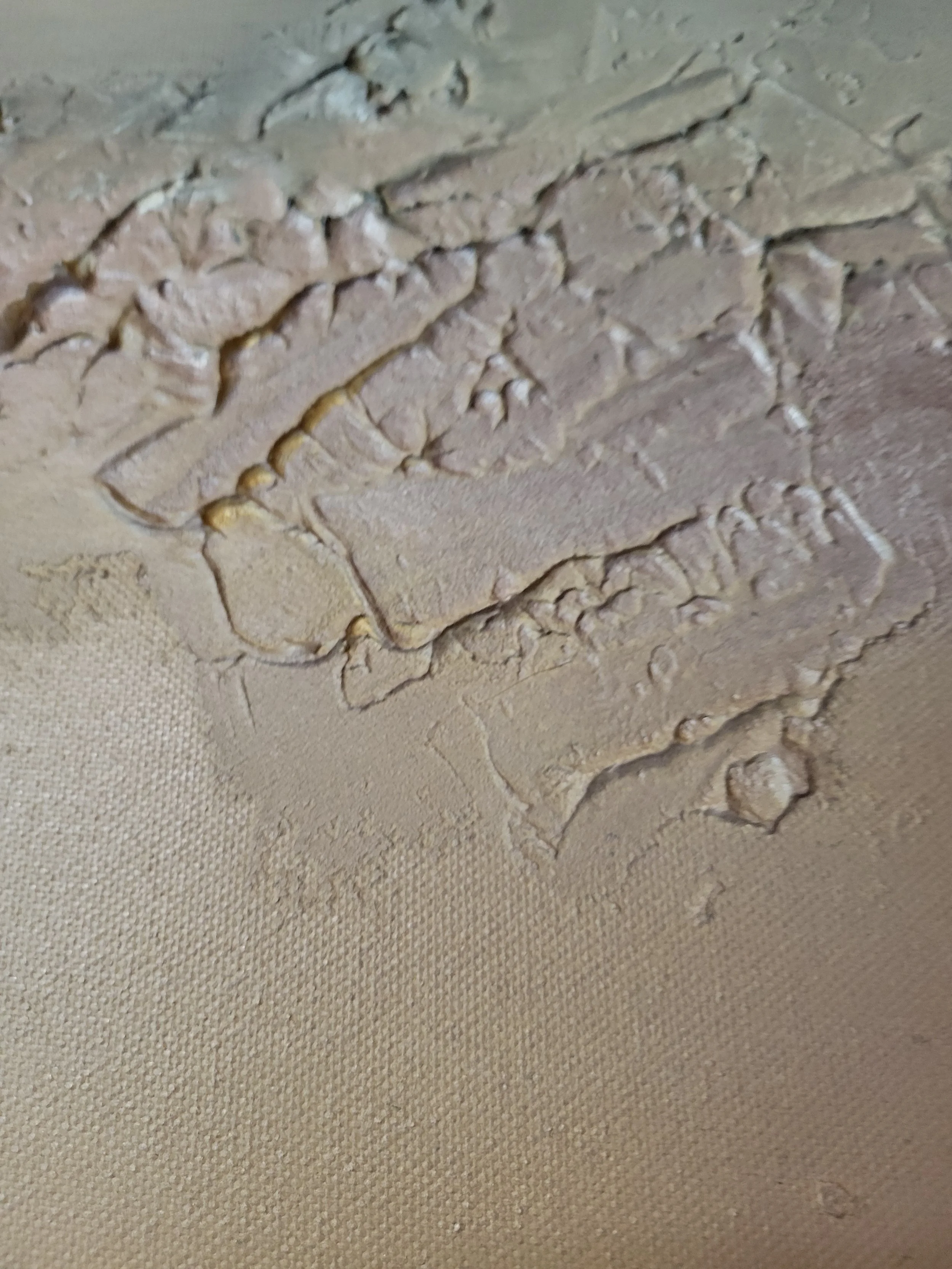 Sandsturm – Großformatiges Panorama-Original von Pia Holzinger mit haptischer Strukturpaste und Acryl auf Leinwand.