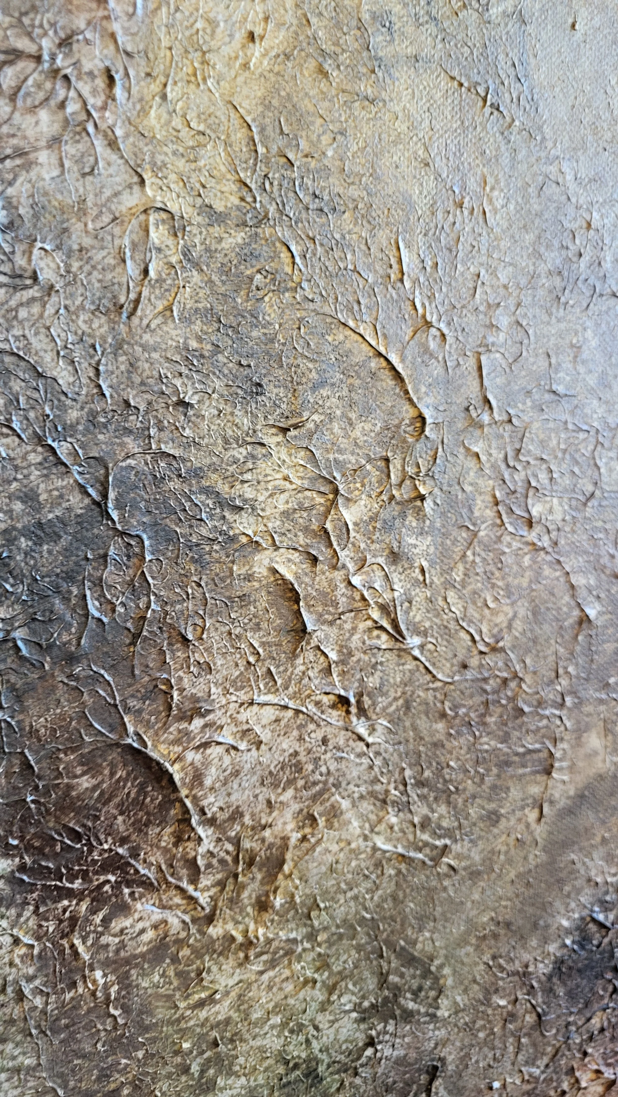 Baum (Aulandschaft) – Abstraktes Original-Gemälde (90x70cm) von Pia Holzinger, Acryl auf Leinwand.