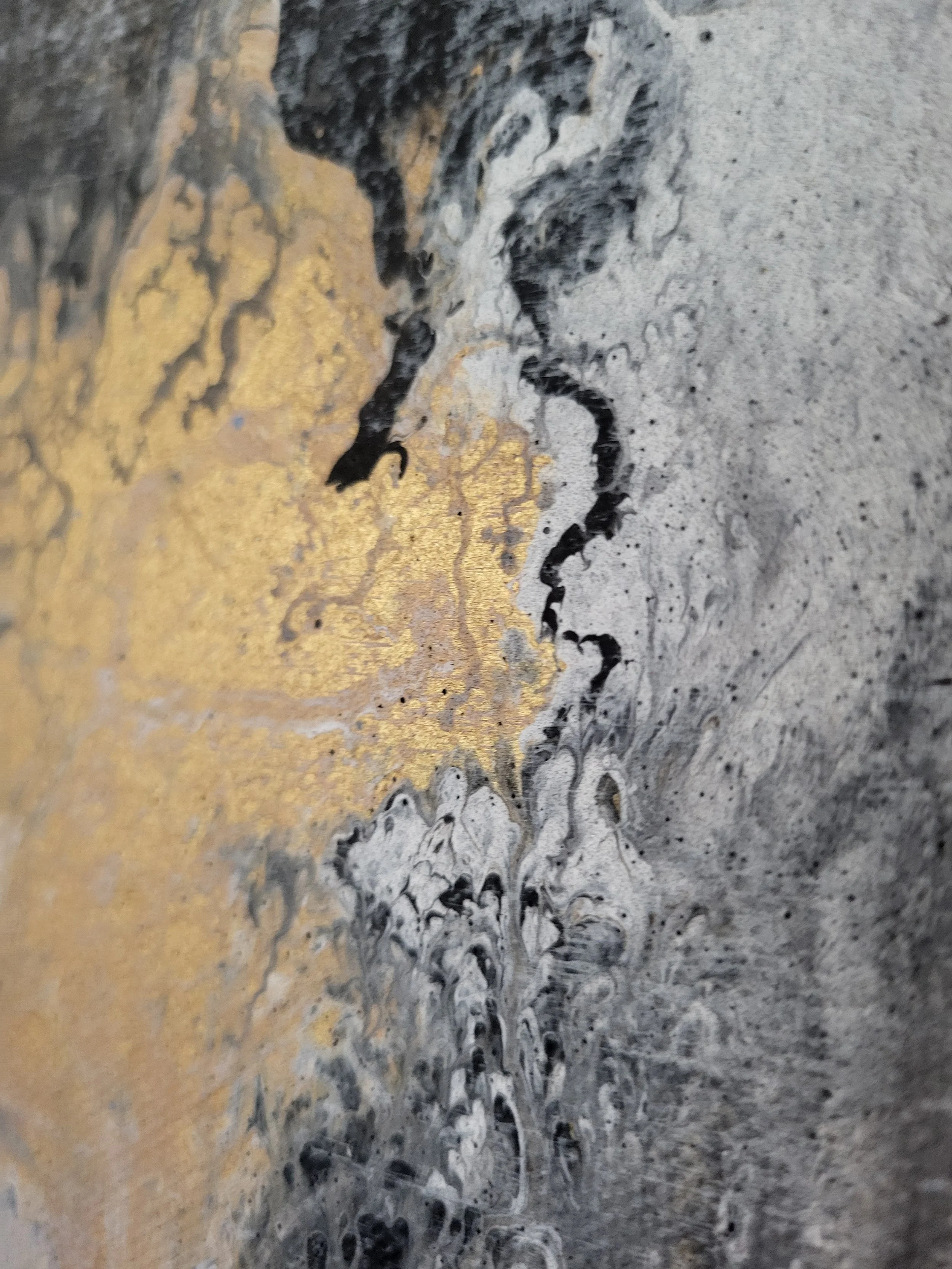 Vogelmist – Abstraktes Original-Gemälde von Pia Holzinger, Acryl auf Leinwand und Keilrahmen.