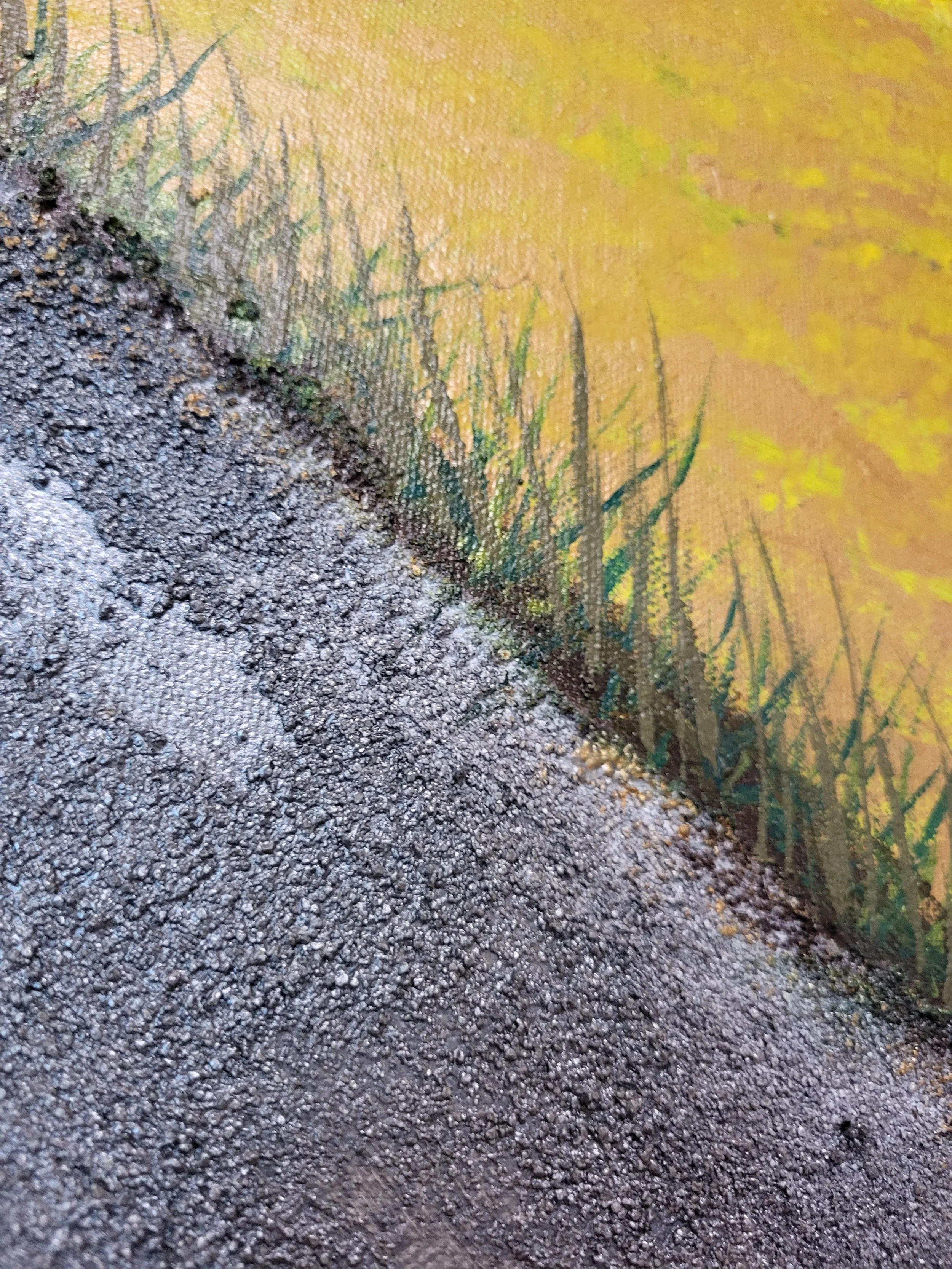 Storm is coming – Monumentales Original-Wandbild von Pia Holzinger mit grober Strukturpaste und Acryl auf Leinwand.