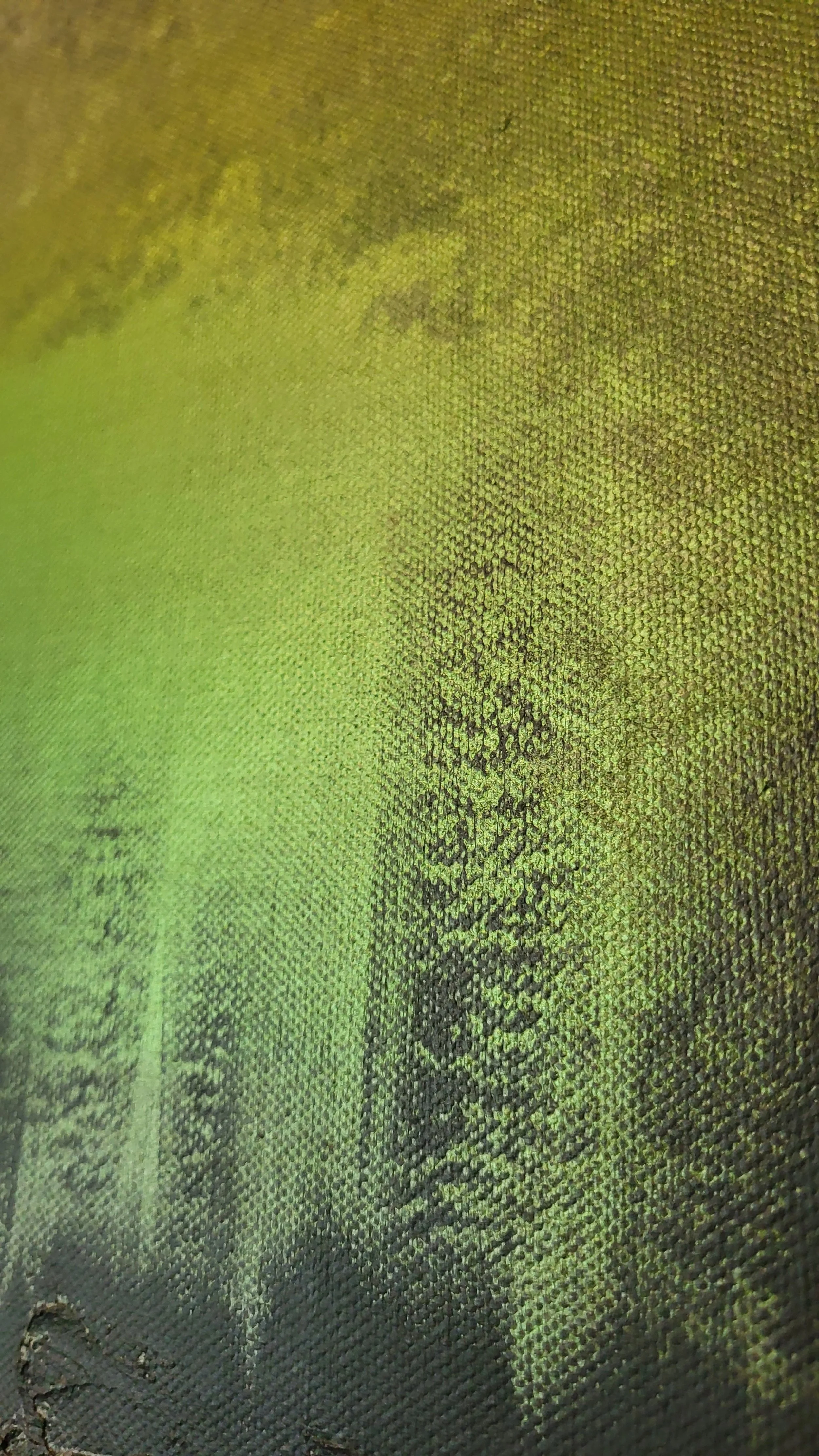 Hidden Landscape – Abstraktes Original-Gemälde von Pia Holzinger mit Marmormehl und Acryl auf Leinwand.