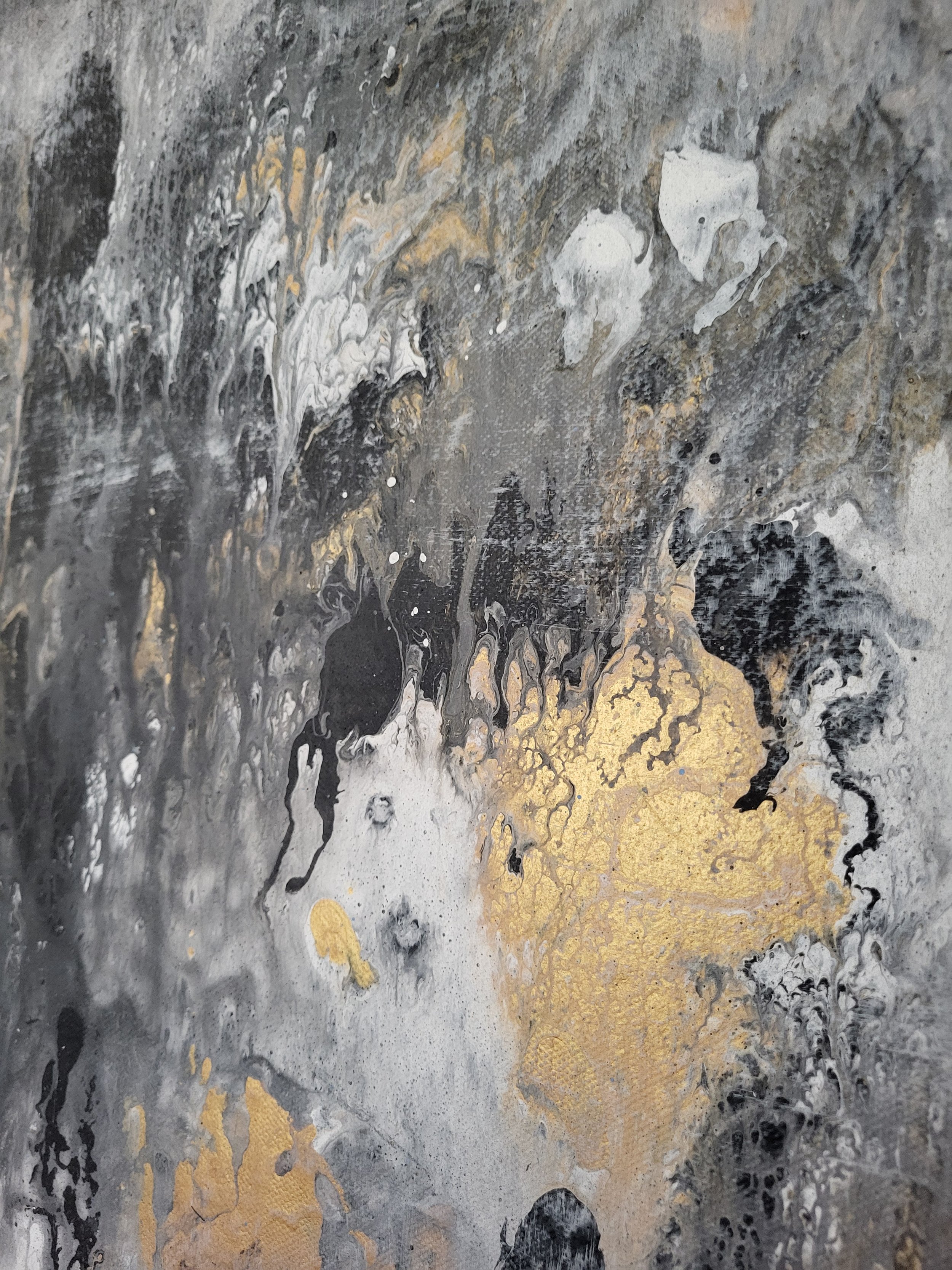 Vogelmist – Abstraktes Original-Gemälde von Pia Holzinger, Acryl auf Leinwand und Keilrahmen.