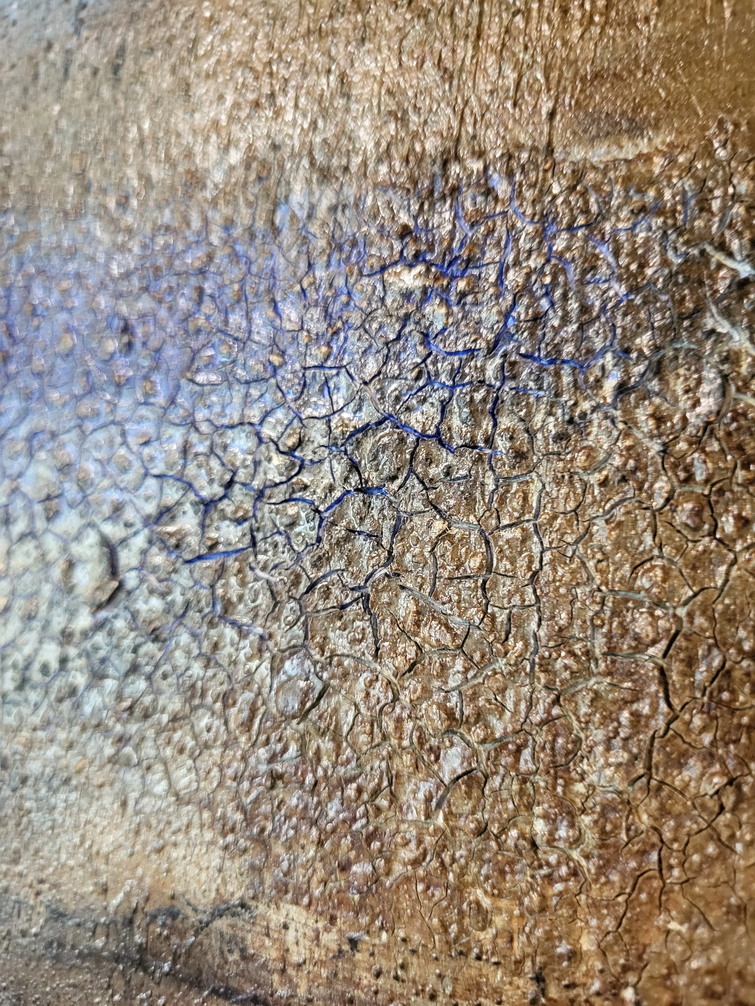 Wasser – Abstraktes Original-Gemälde von Pia Holzinger mit Marmormehl, Farbspray und Acryl auf Leinwand.