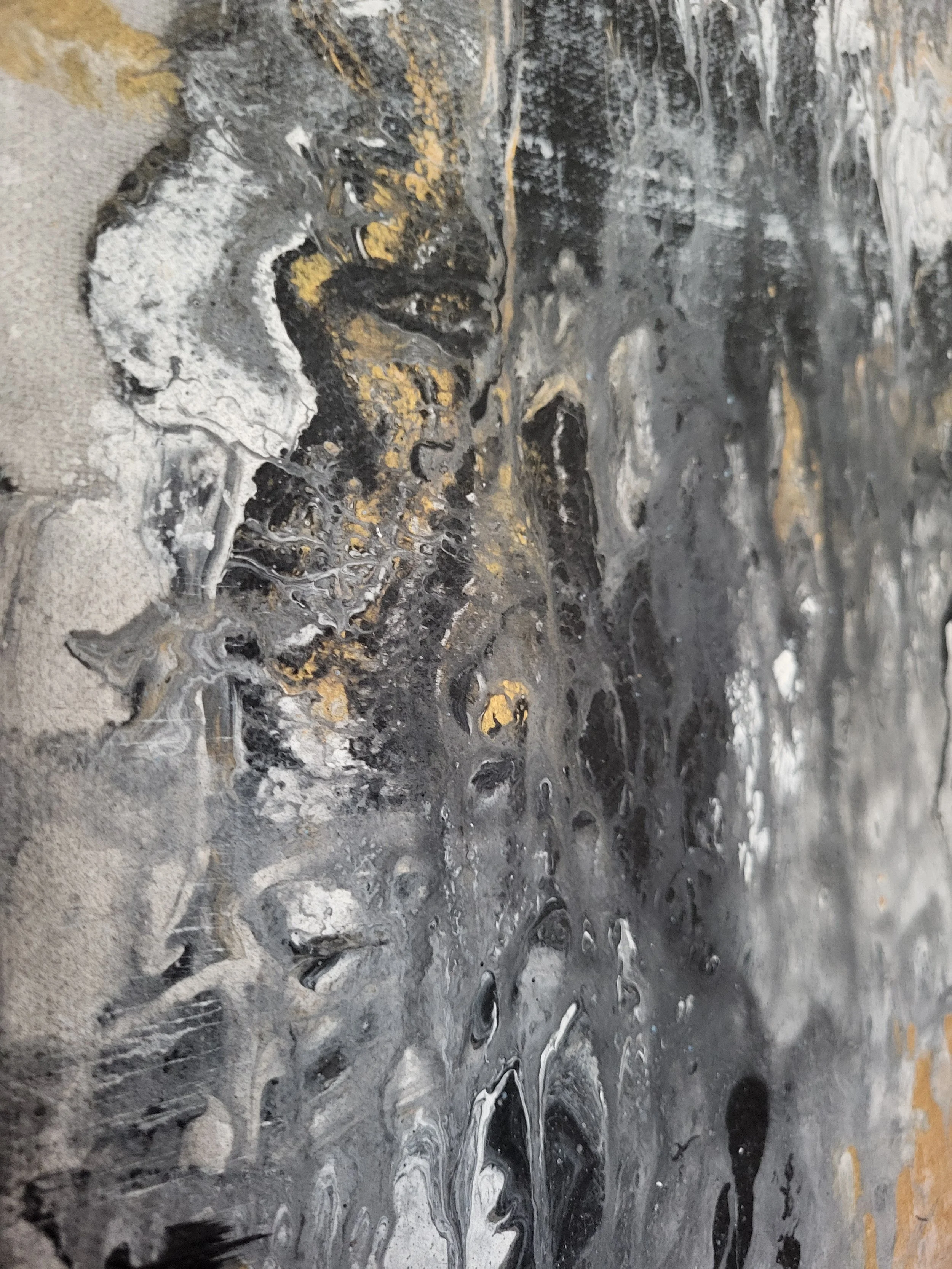 Vogelmist – Abstraktes Original-Gemälde von Pia Holzinger, Acryl auf Leinwand und Keilrahmen.