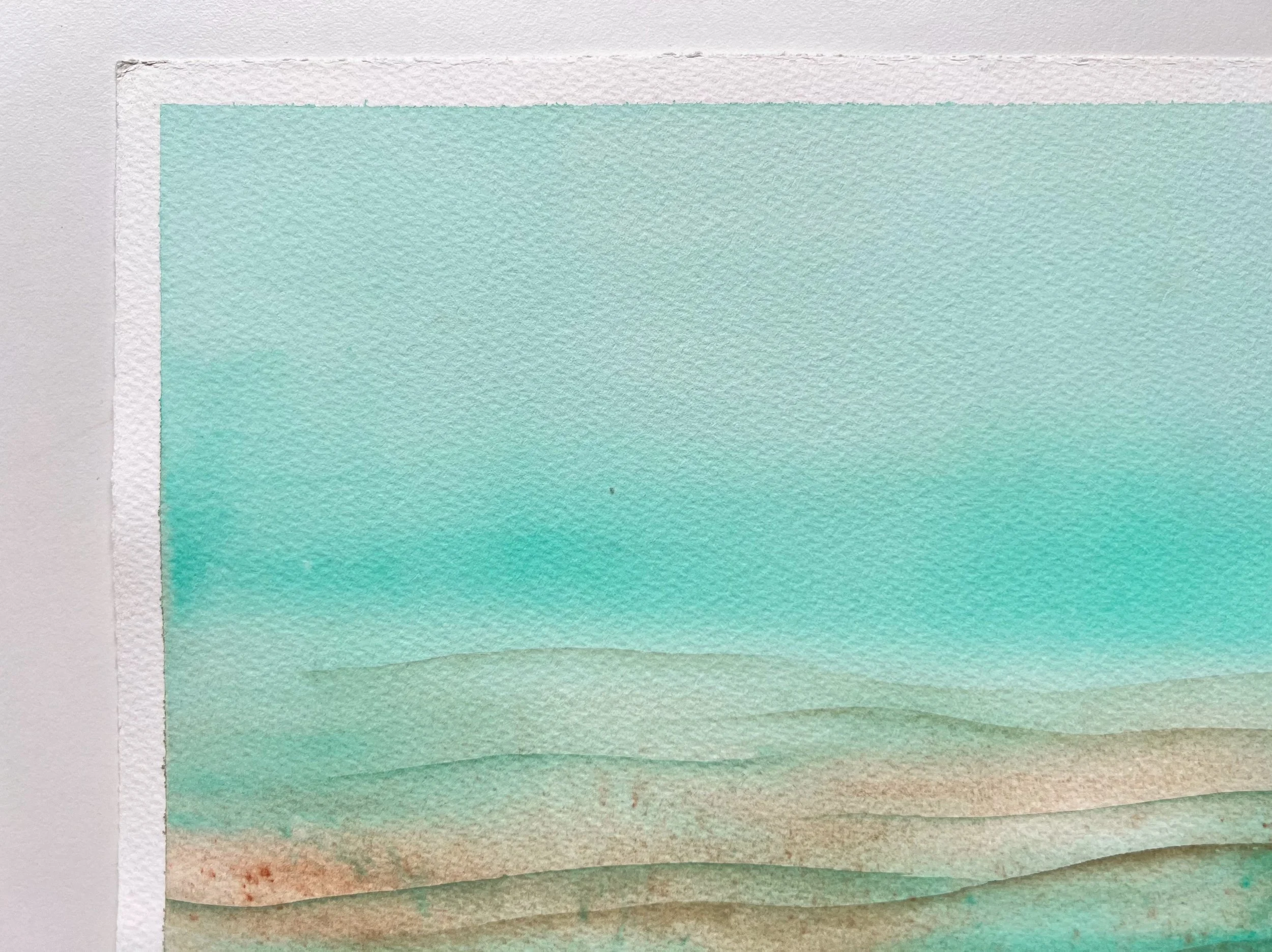 Close up from Starfish Watercolor Painting. This is the upper left corner.