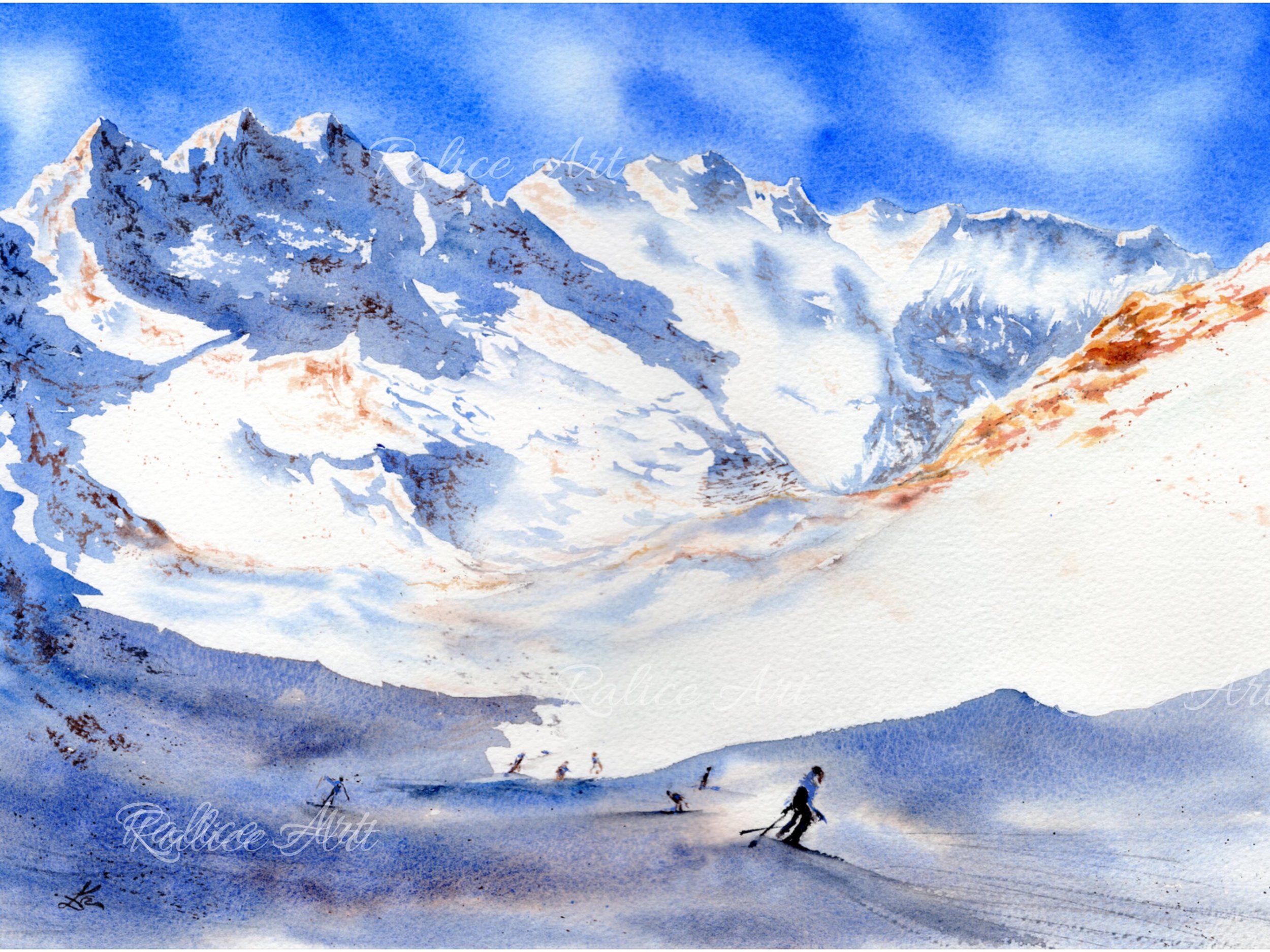 Winter Light Giclee Fine Art Print, Printed on Luxurious Gallery-Quality Matte Paper Closeup