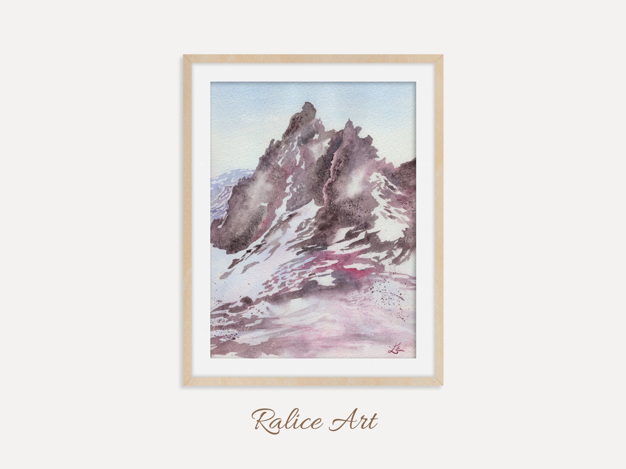 Flow From Within Giclee Fine Art Print Printed on Luxurious Gallery-Quality Matte Paper on the Wall Framed