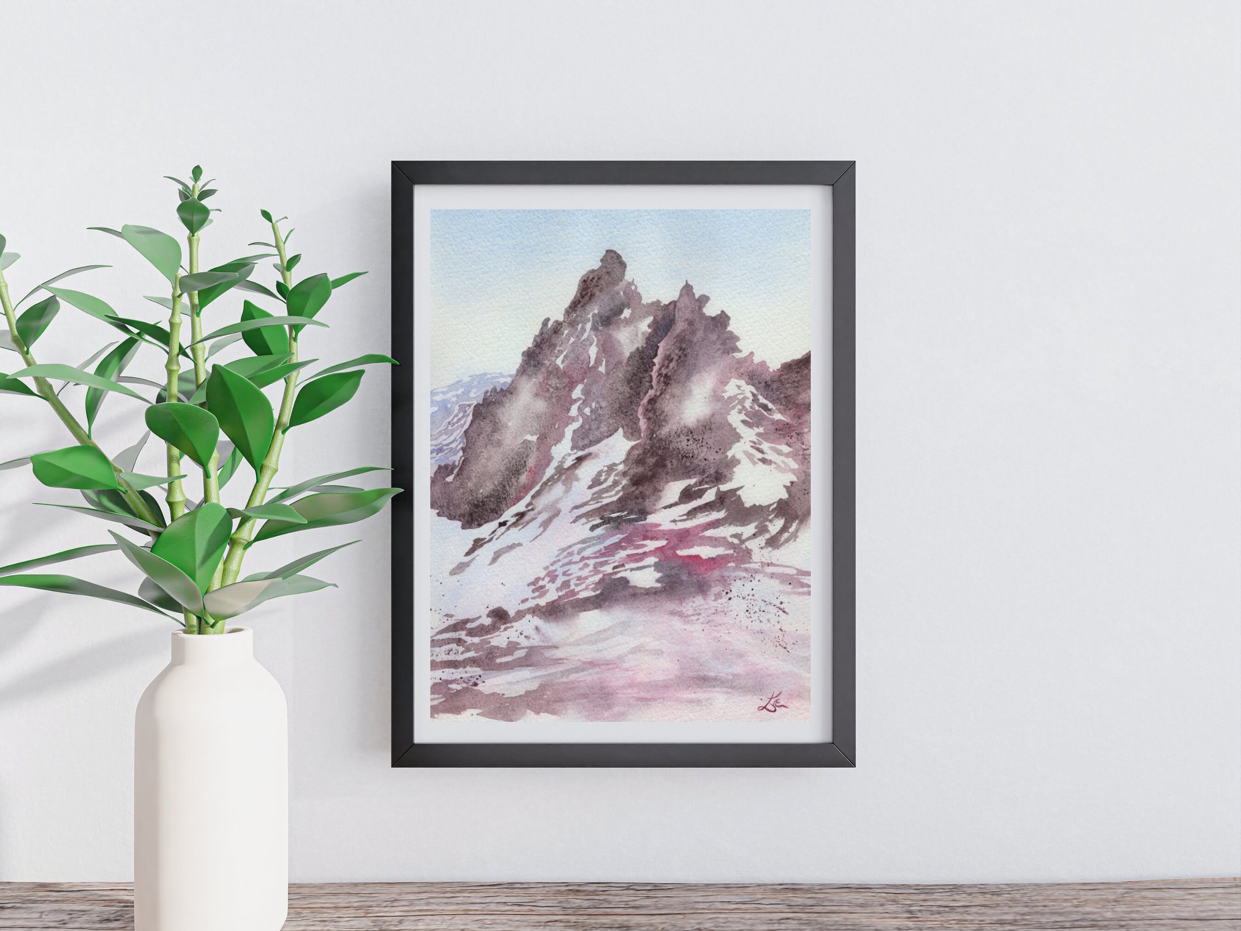 Flow From Within Giclee Fine Art Print Printed on Luxurious Gallery-Quality Matte Paper on a Shelf