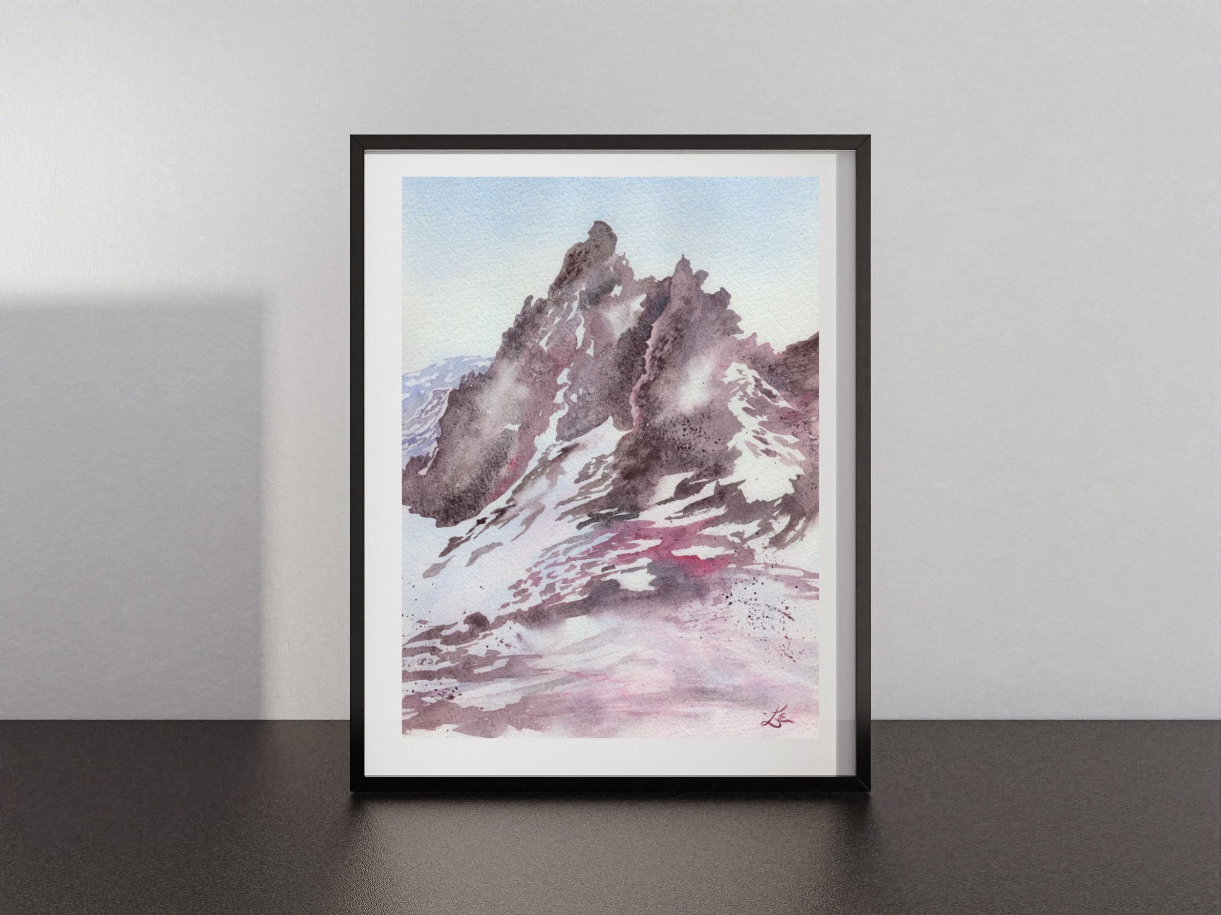 Flow From Within Giclee Fine Art Print Printed on Luxurious Gallery-Quality Matte Paper on a Shelf
