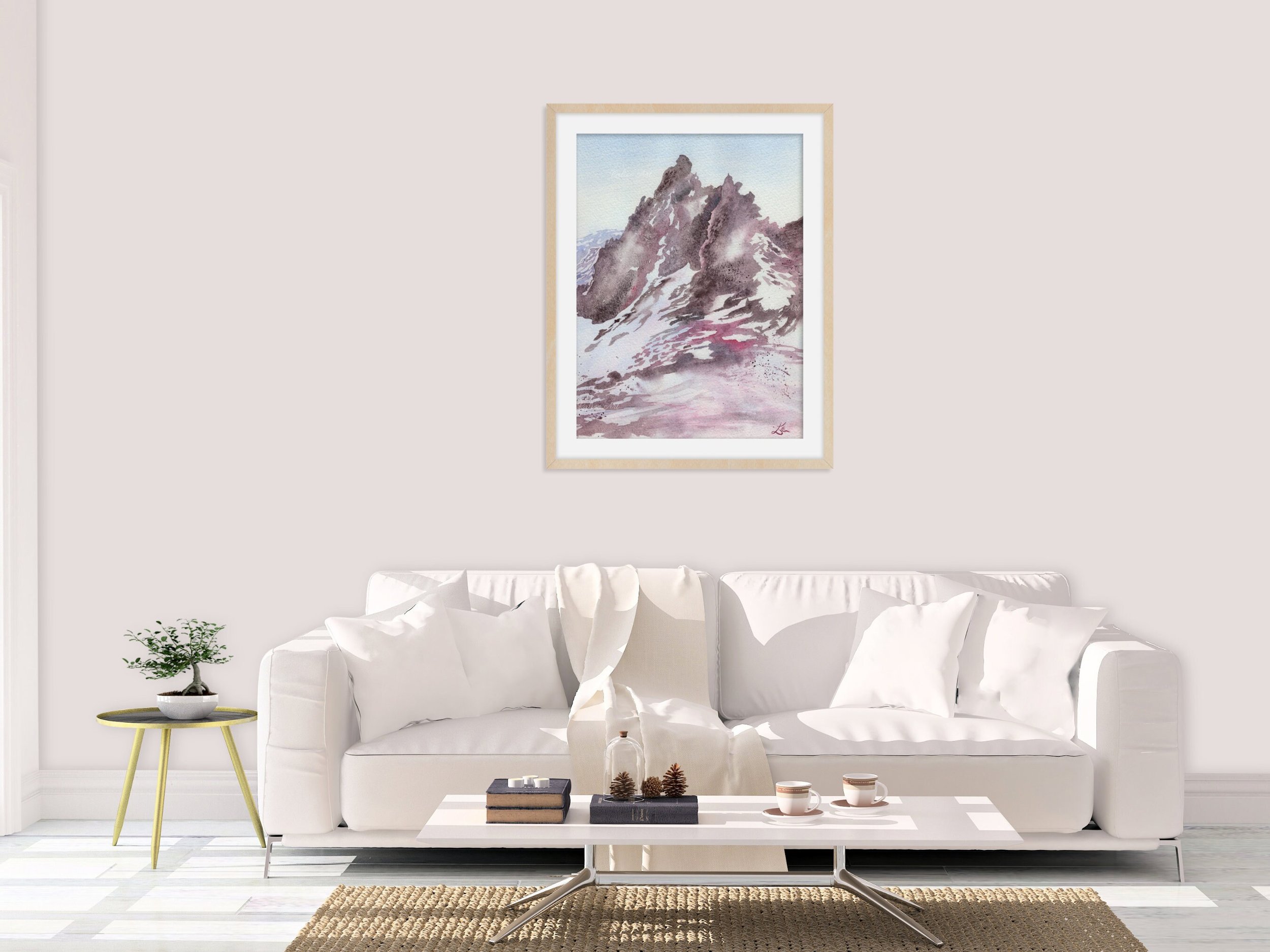 Flow From Within Giclee Fine Art Print Printed on Luxurious Gallery-Quality Matte Paper in a Living Room Setting